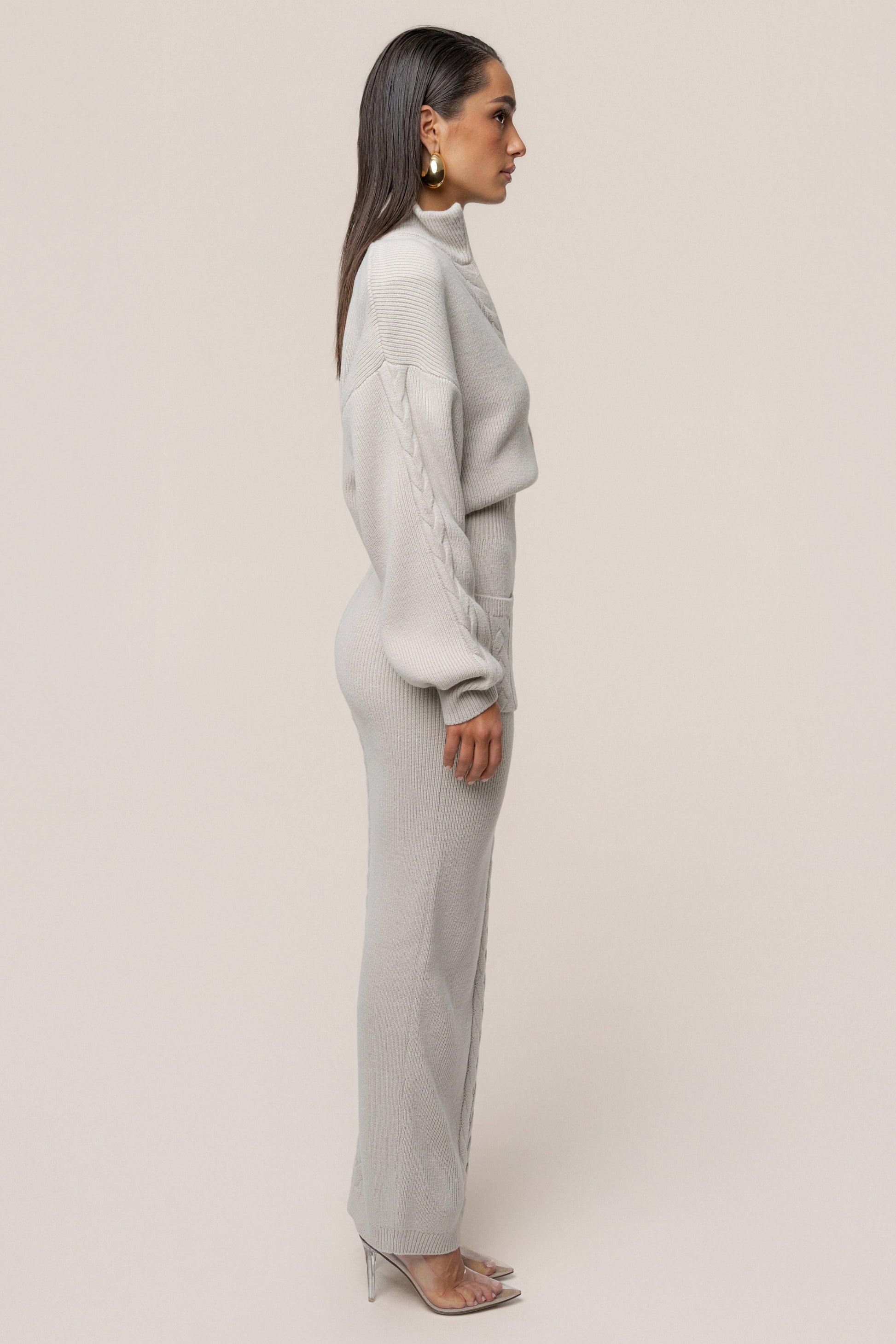 Stone Cozy Intentions Ribbed Dress JLUXLABEL
