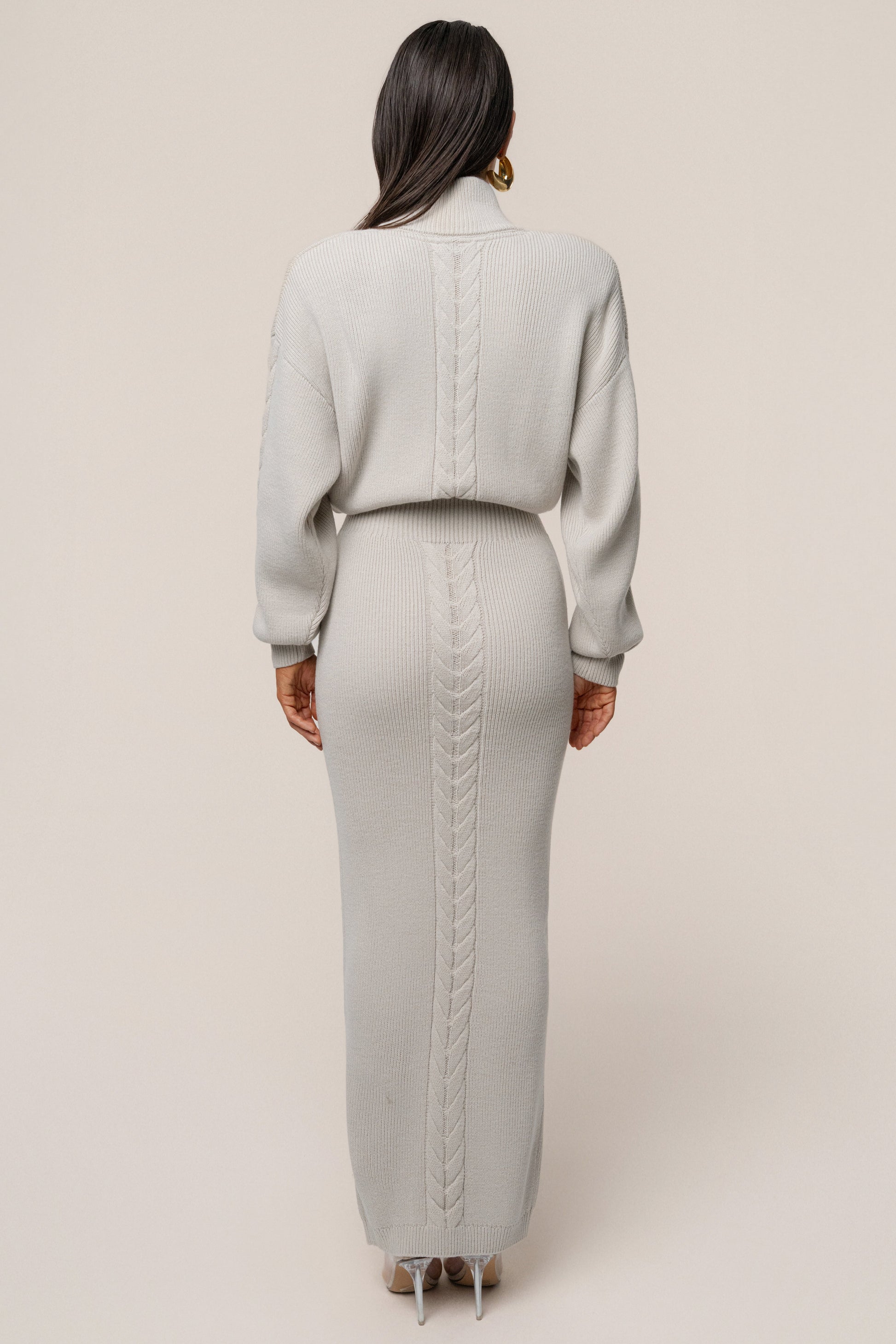 Stone Cozy Intentions Ribbed Dress JLUXLABEL