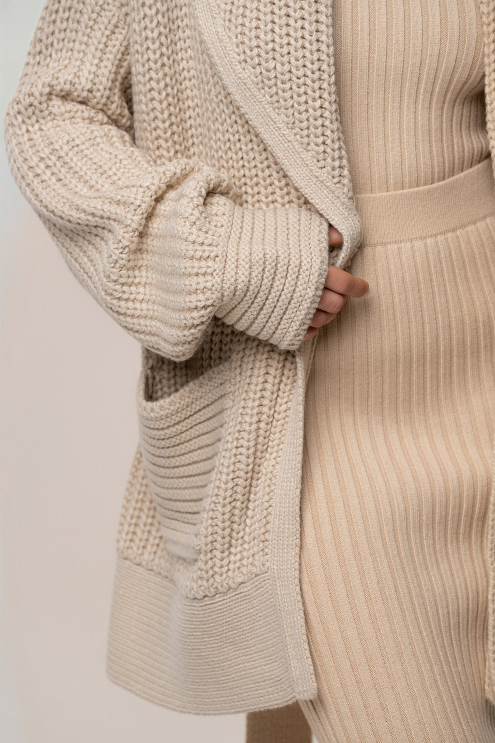 Stone Hazel Knit Cardigan NEWFASHIONEDGE