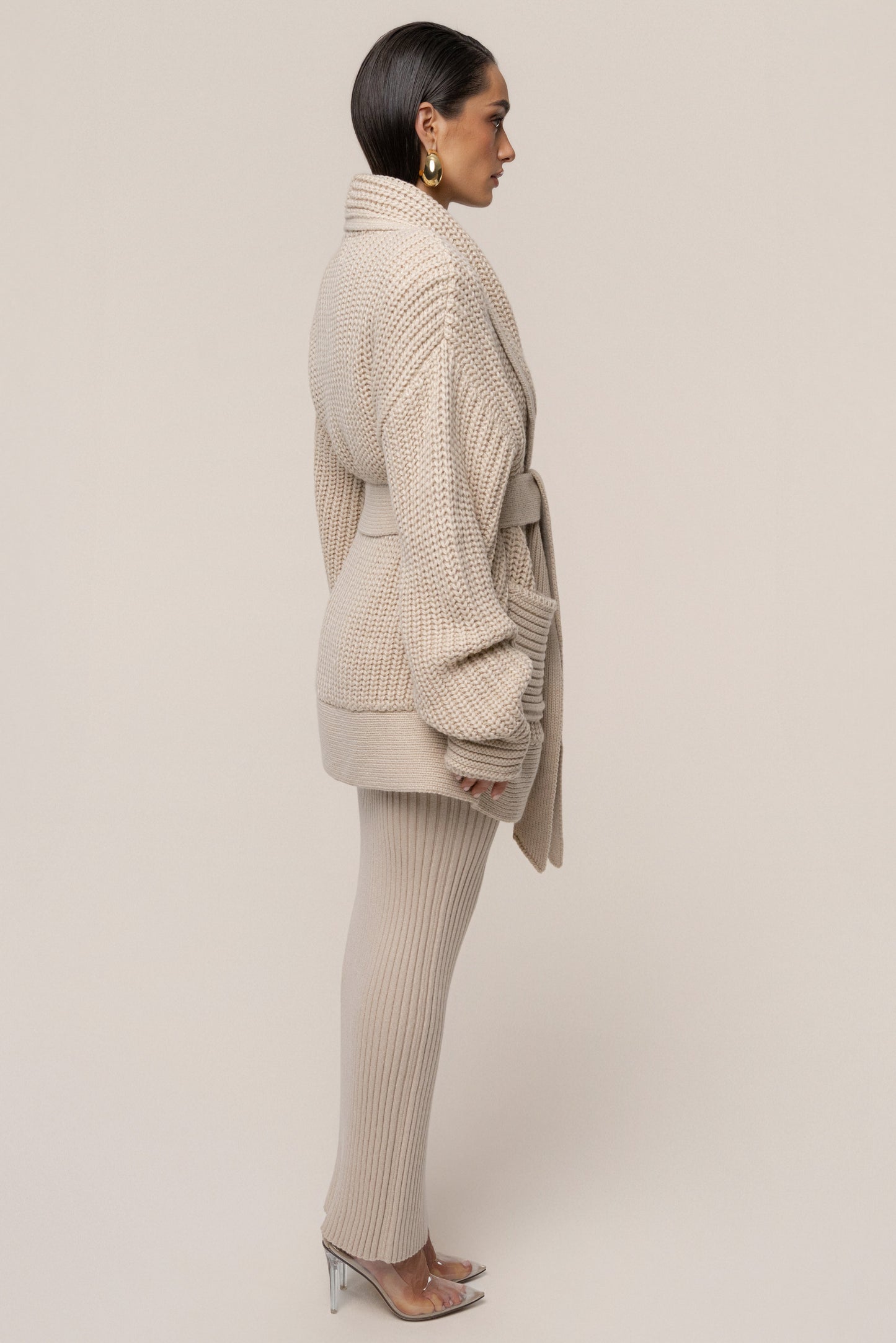 Stone Hazel Knit Cardigan NEWFASHIONEDGE