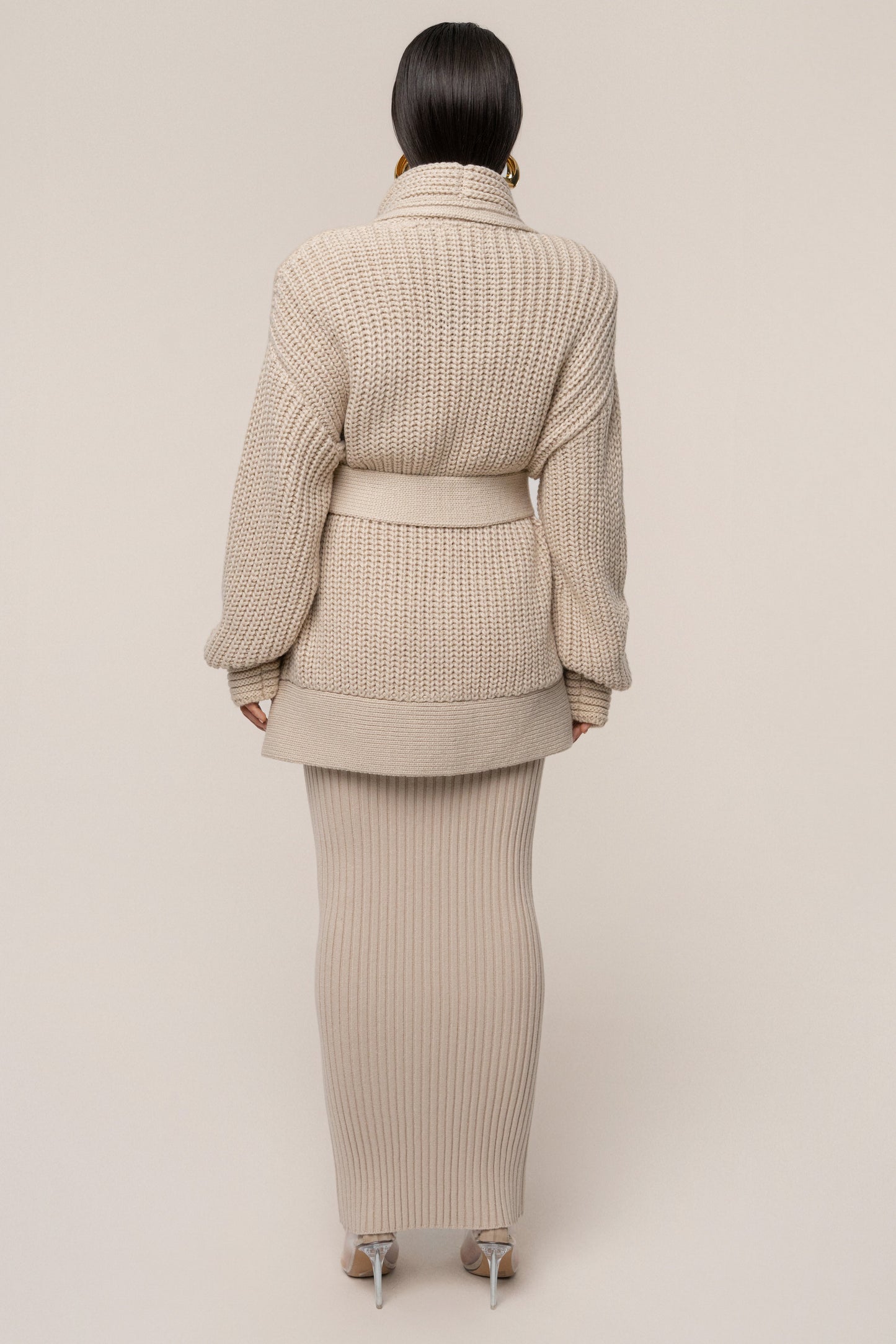 Stone Hazel Knit Cardigan NEWFASHIONEDGE