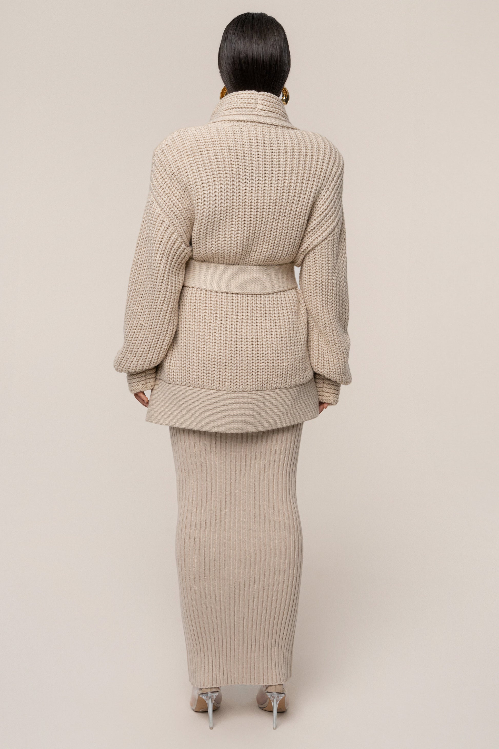 Stone Hazel Knit Cardigan NEWFASHIONEDGE