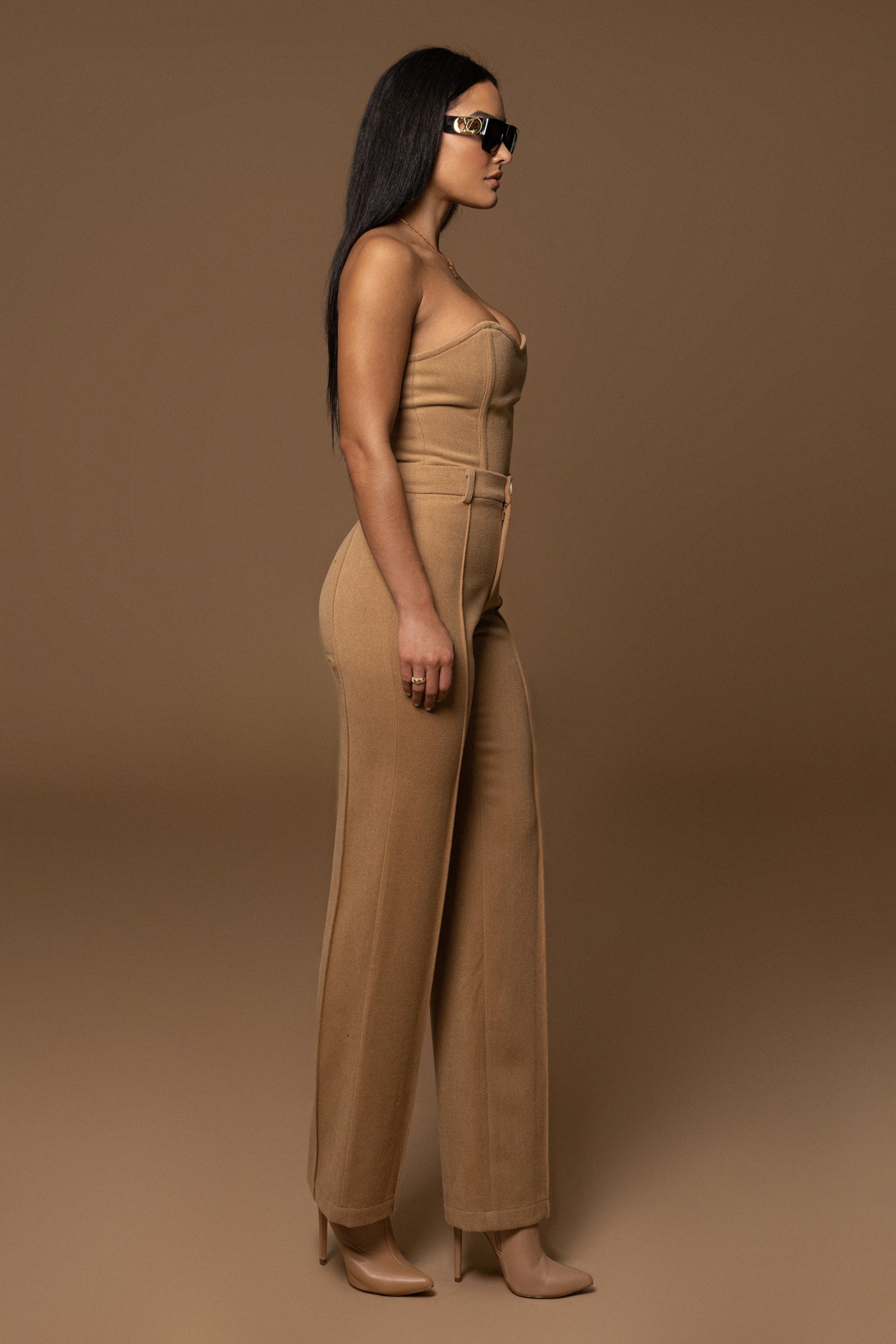 Beige STAY SHARP TROUSER JLUXLABEL