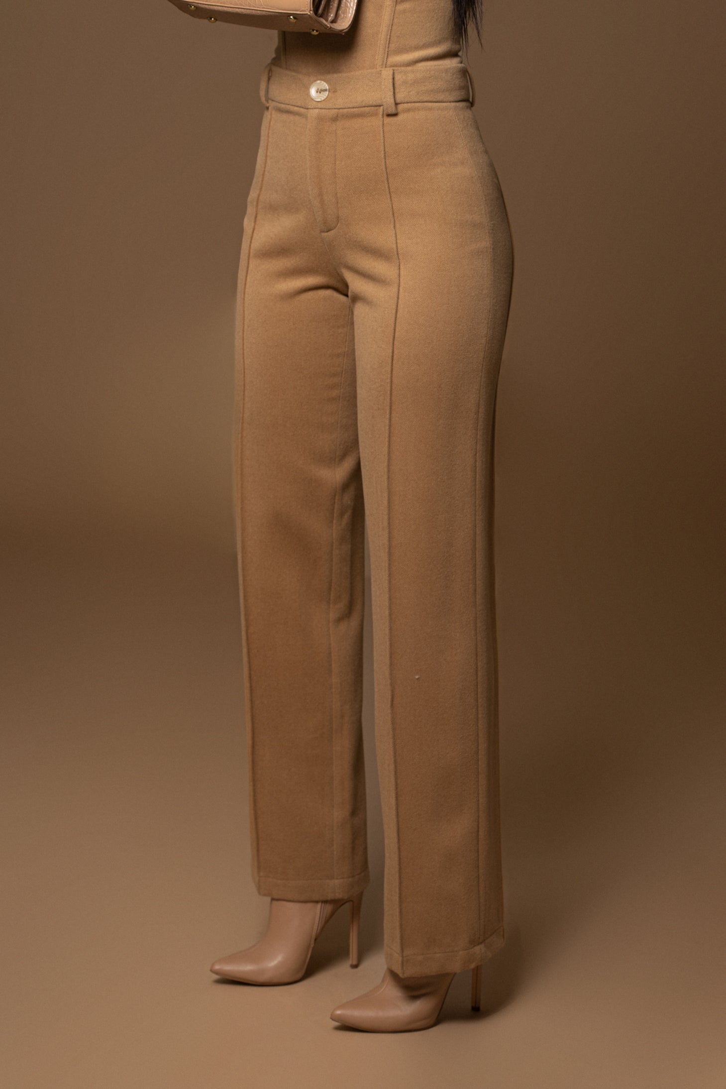 Beige STAY SHARP TROUSER JLUXLABEL
