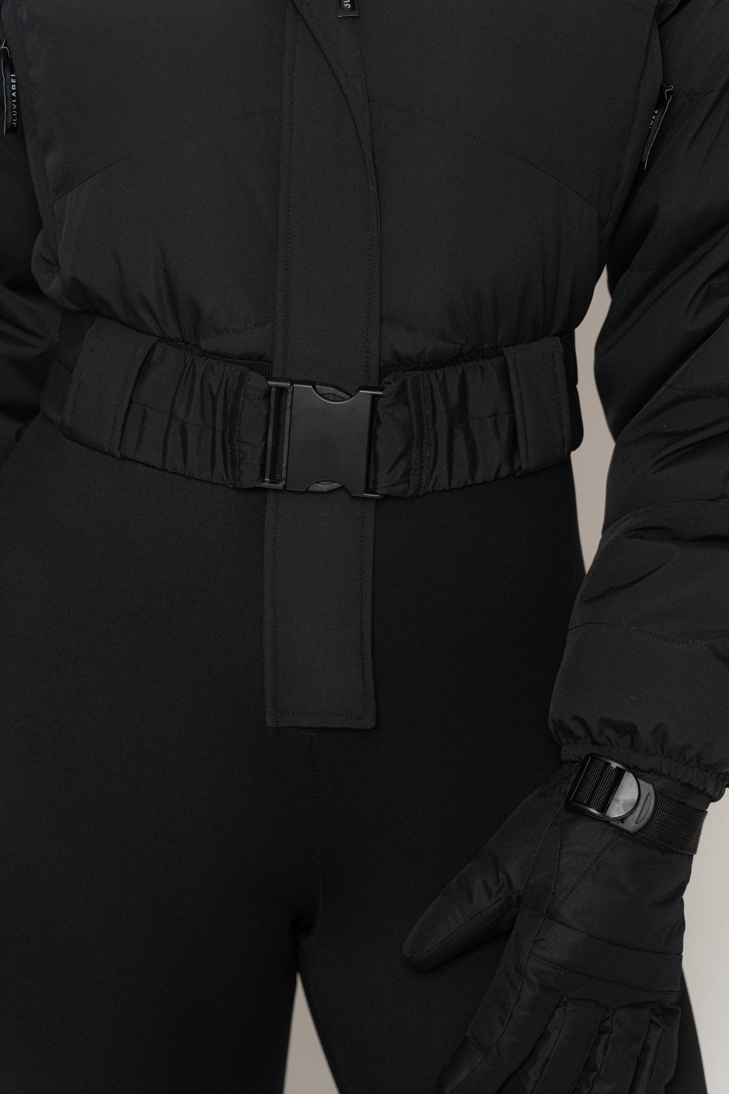 Black In Motion Nylon Jumpsuit JLUXLABEL