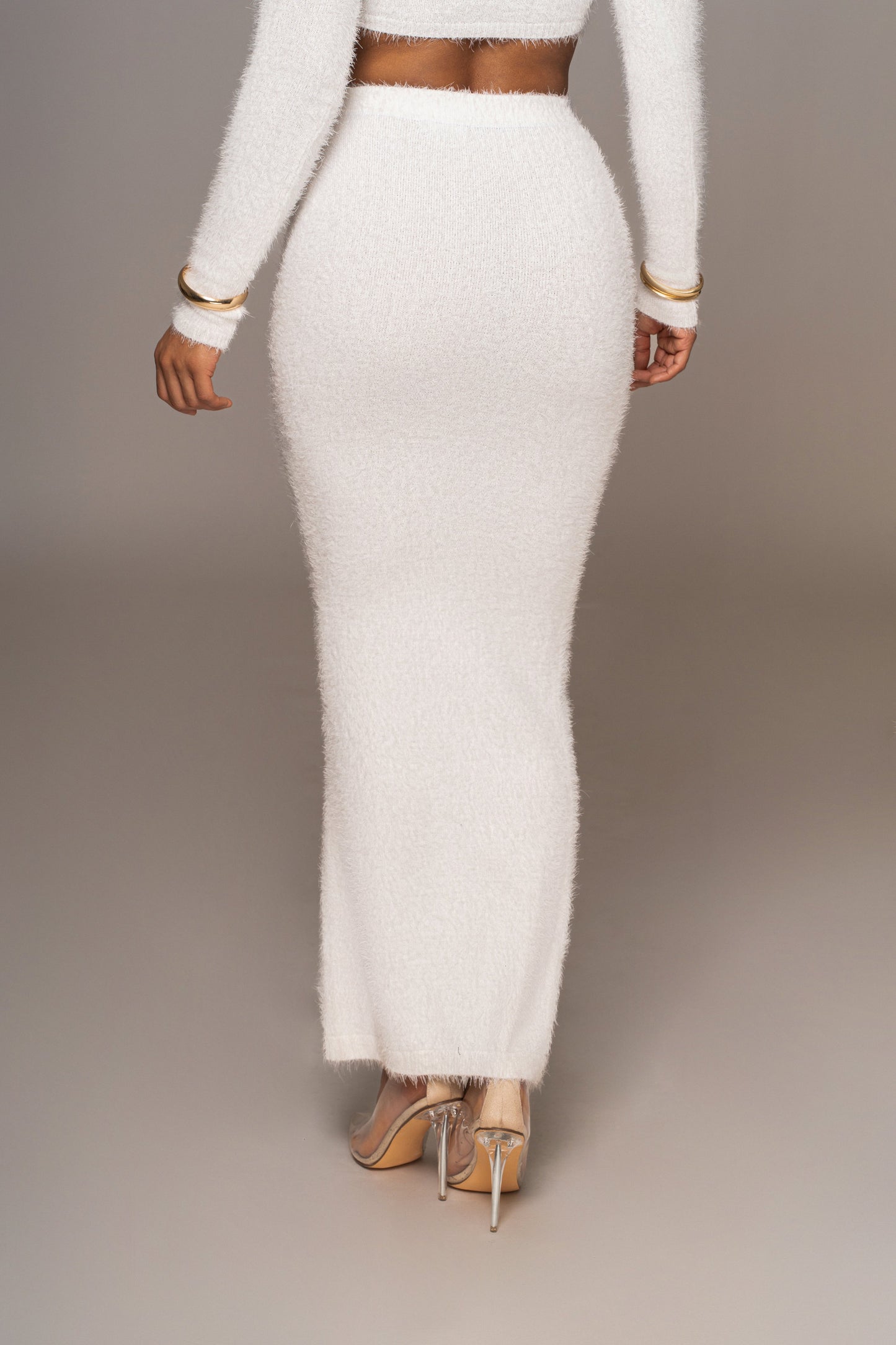 Ivory Annette Sweater Knit Skirt Set JLUXLABEL