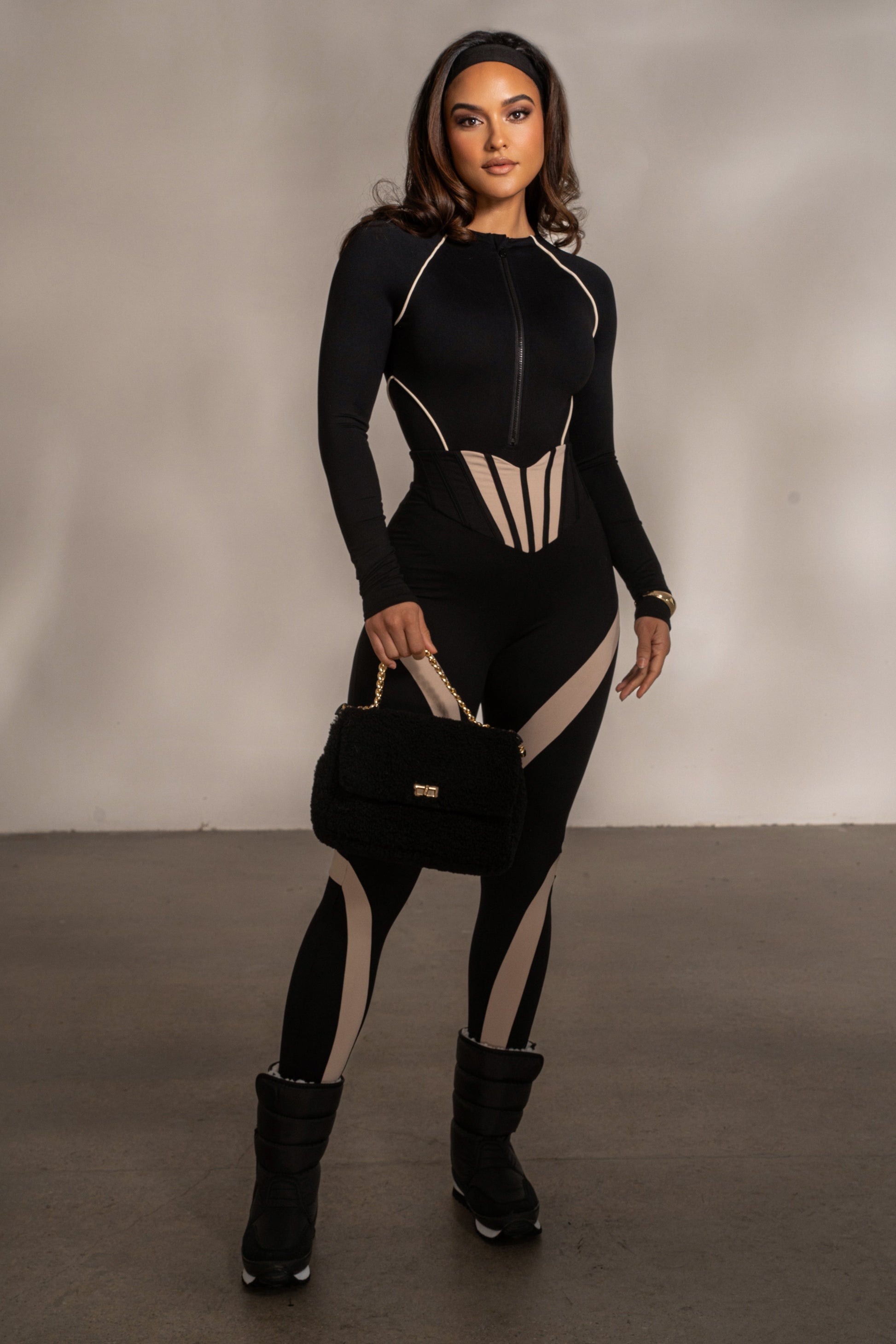 Black Valen High Waisted Leggings JLUXLABEL