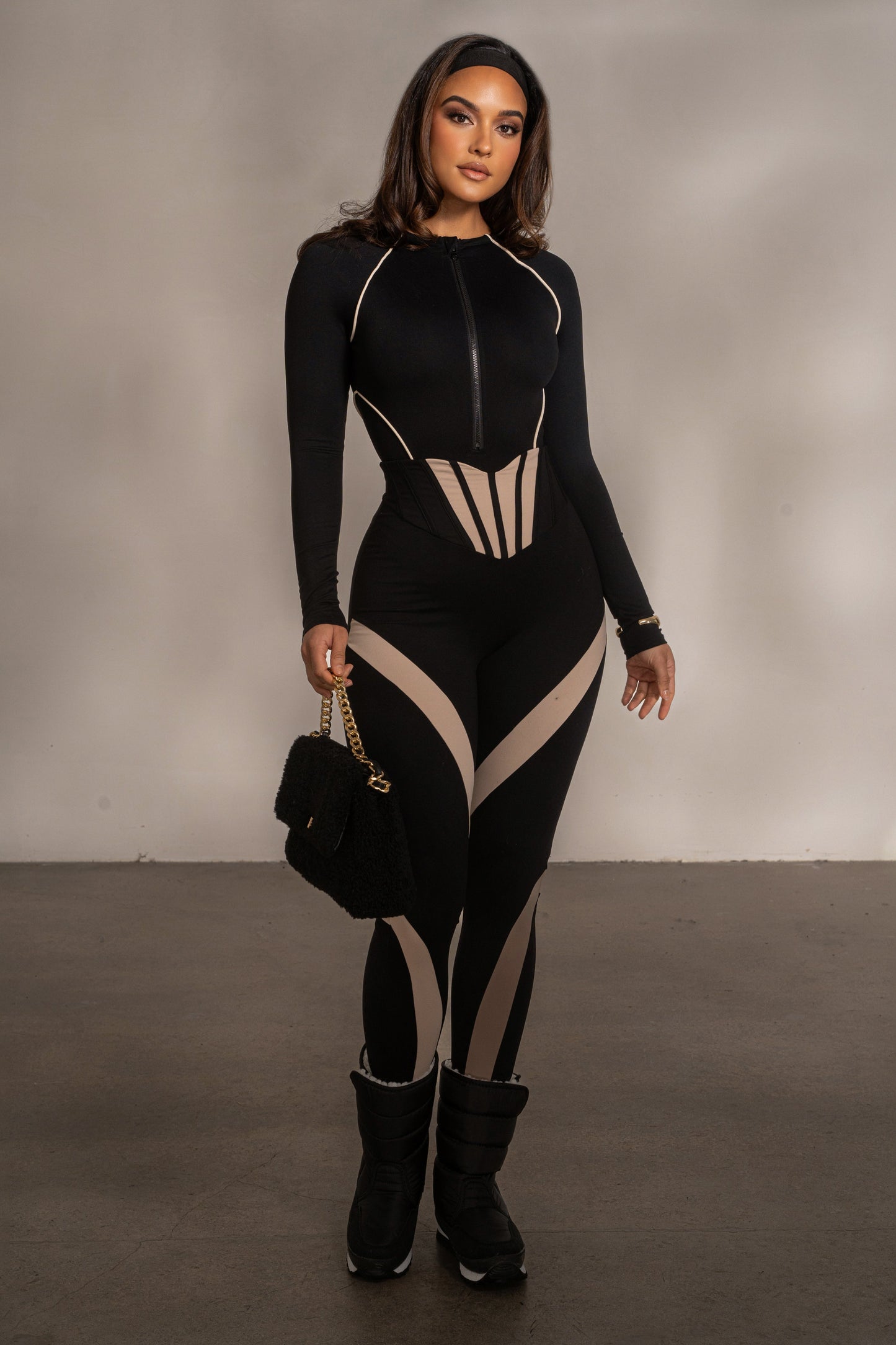 Black Valen High Waisted Leggings JLUXLABEL