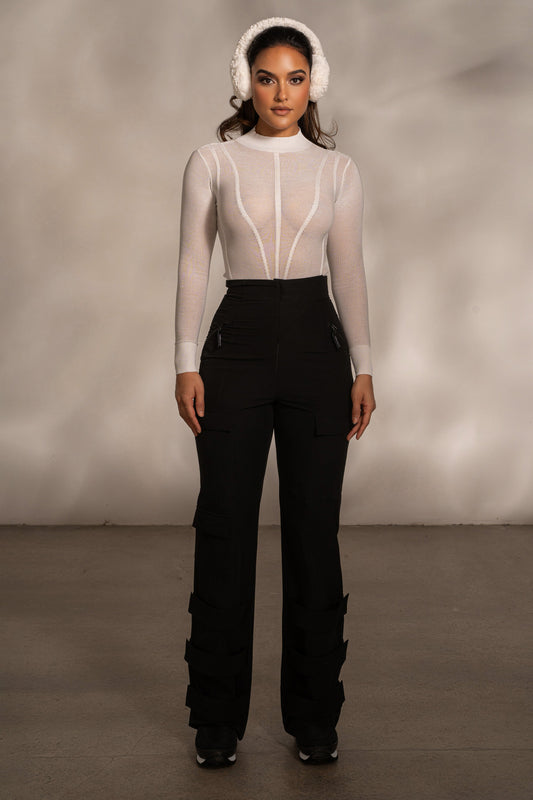 Black Nyah Nylon Utility Pants JLUXLABEL