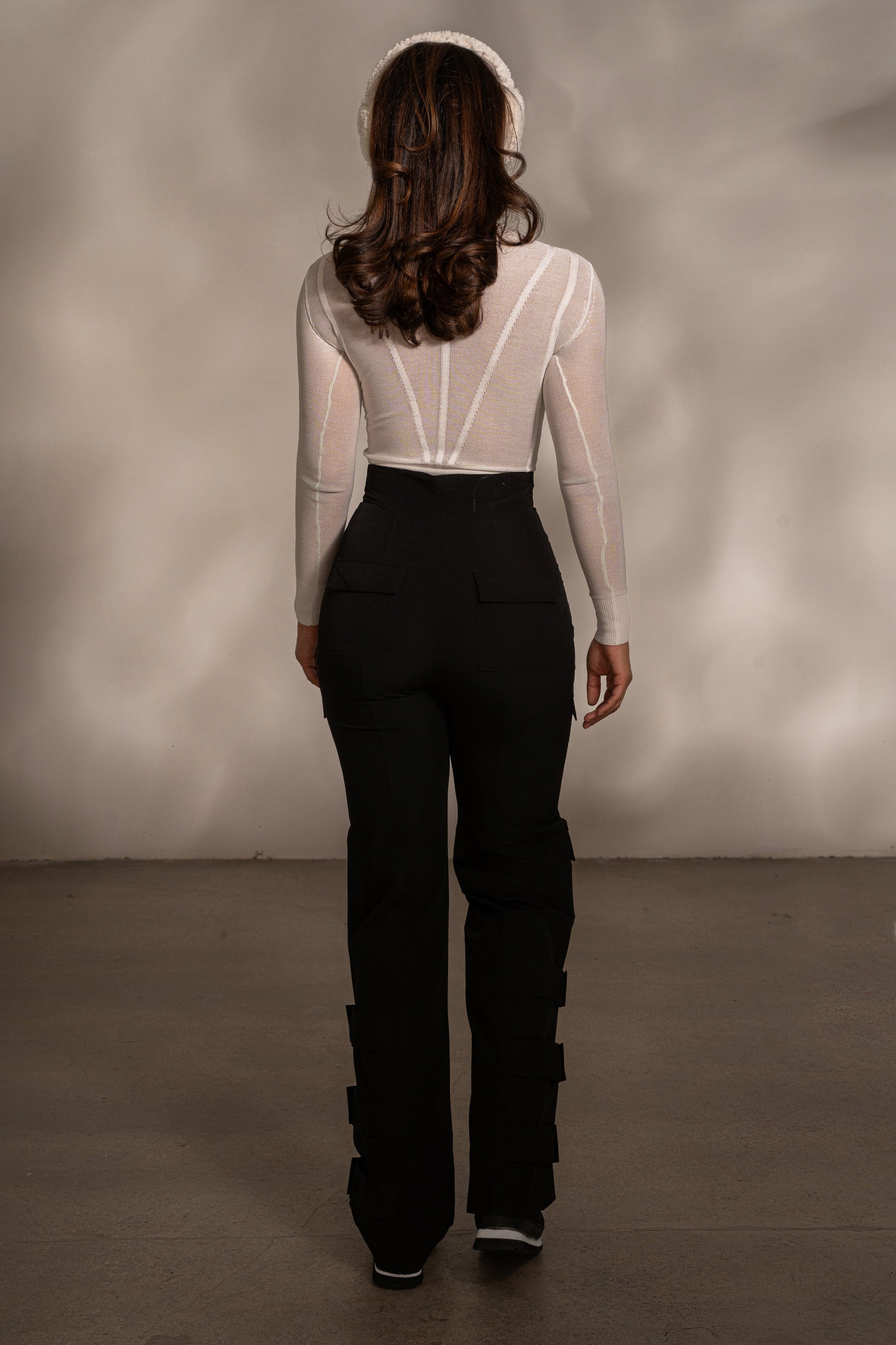 Black Nyah Nylon Utility Pants JLUXLABEL