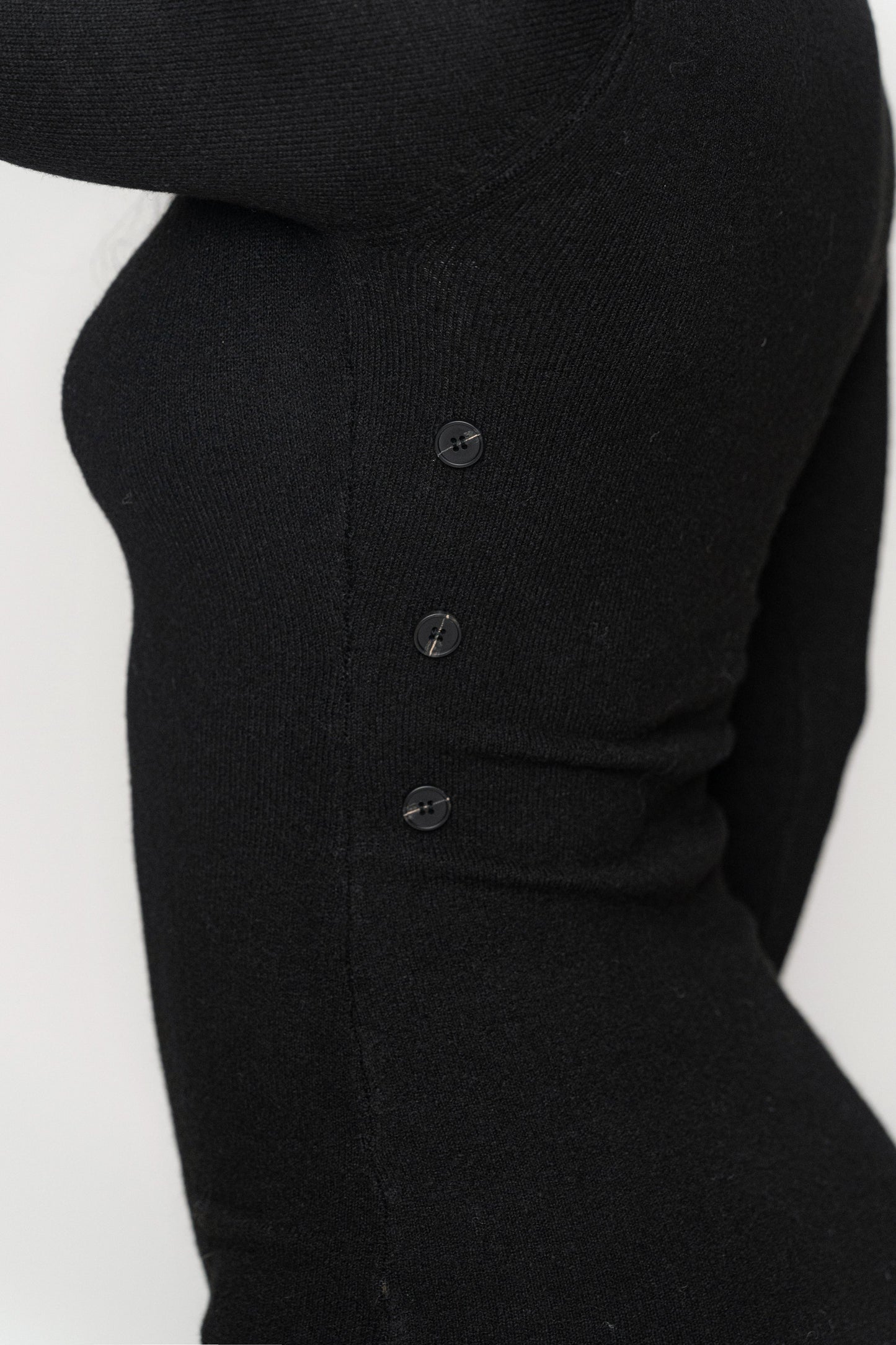 Black Scarf Draped Mini Dress JLUXLABEL