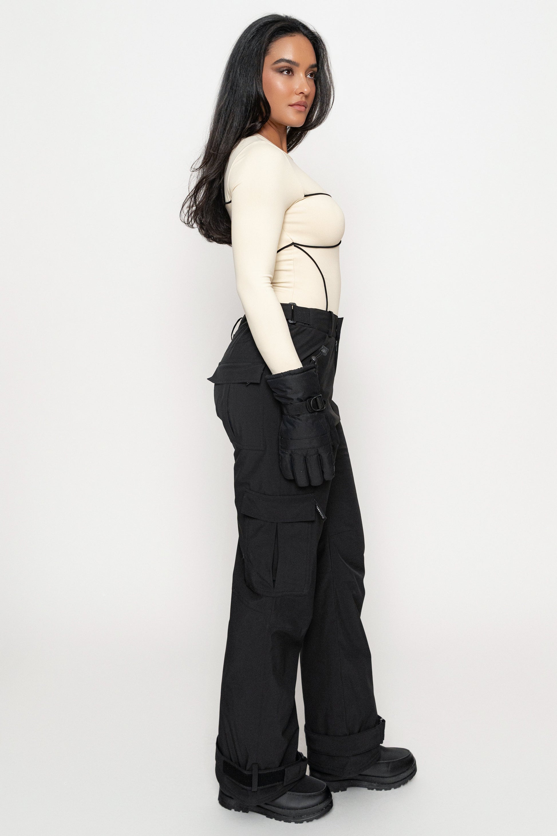 Black Snowfall Ski Pants JLUXLABEL