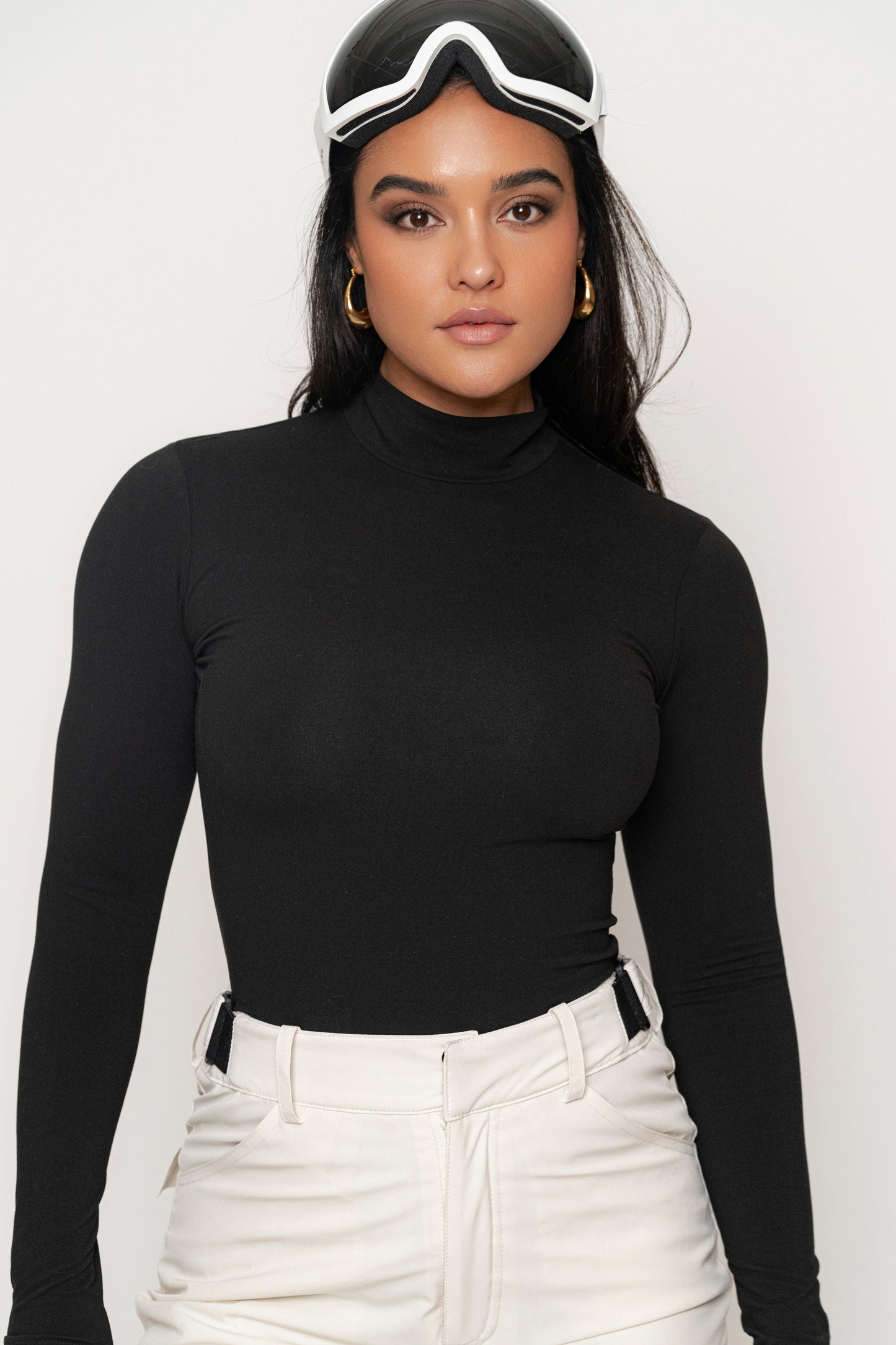 Black Turtleneck Long Sleeve Top JLUXLABEL