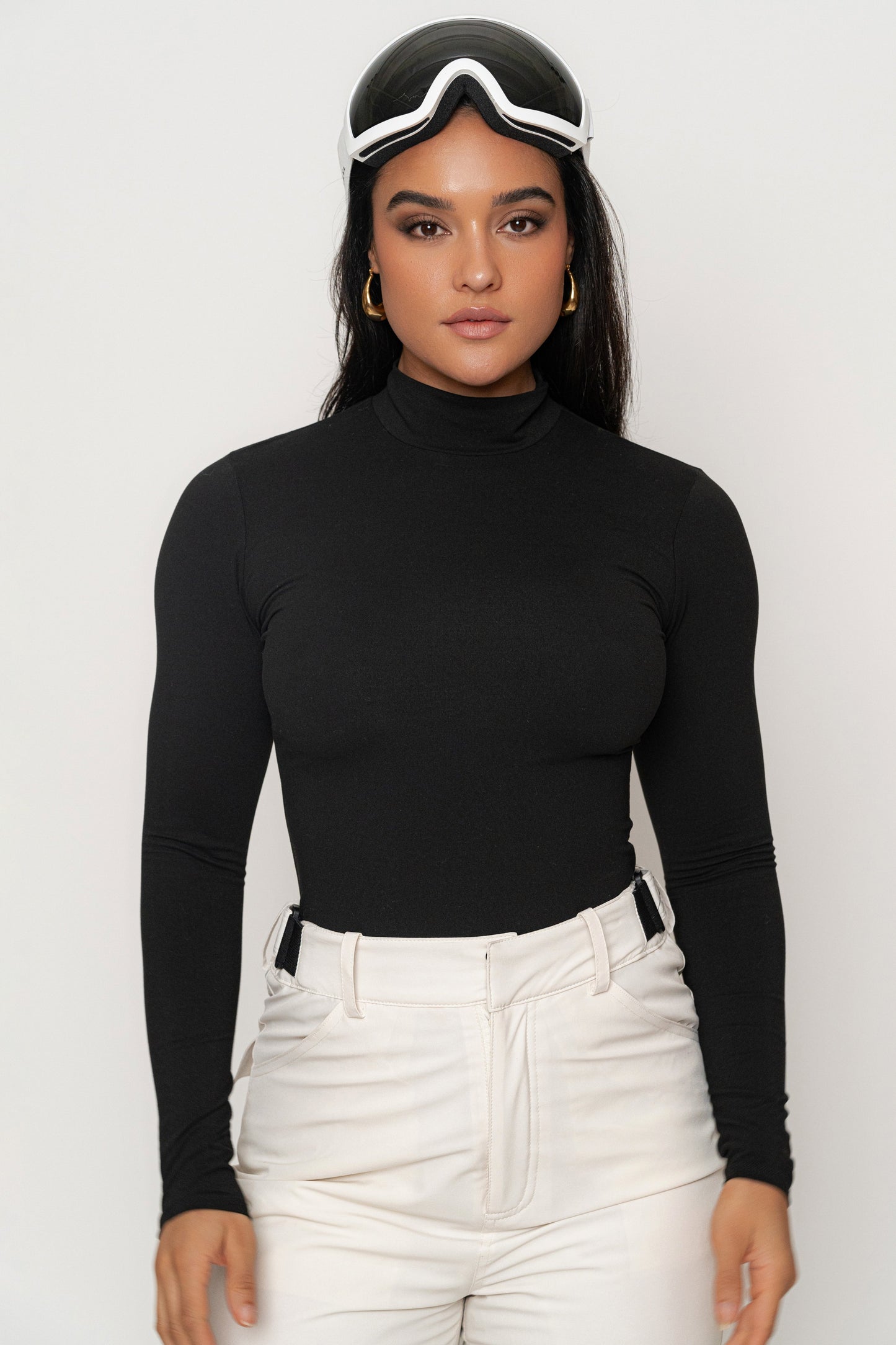 Black Turtleneck Long Sleeve Top JLUXLABEL