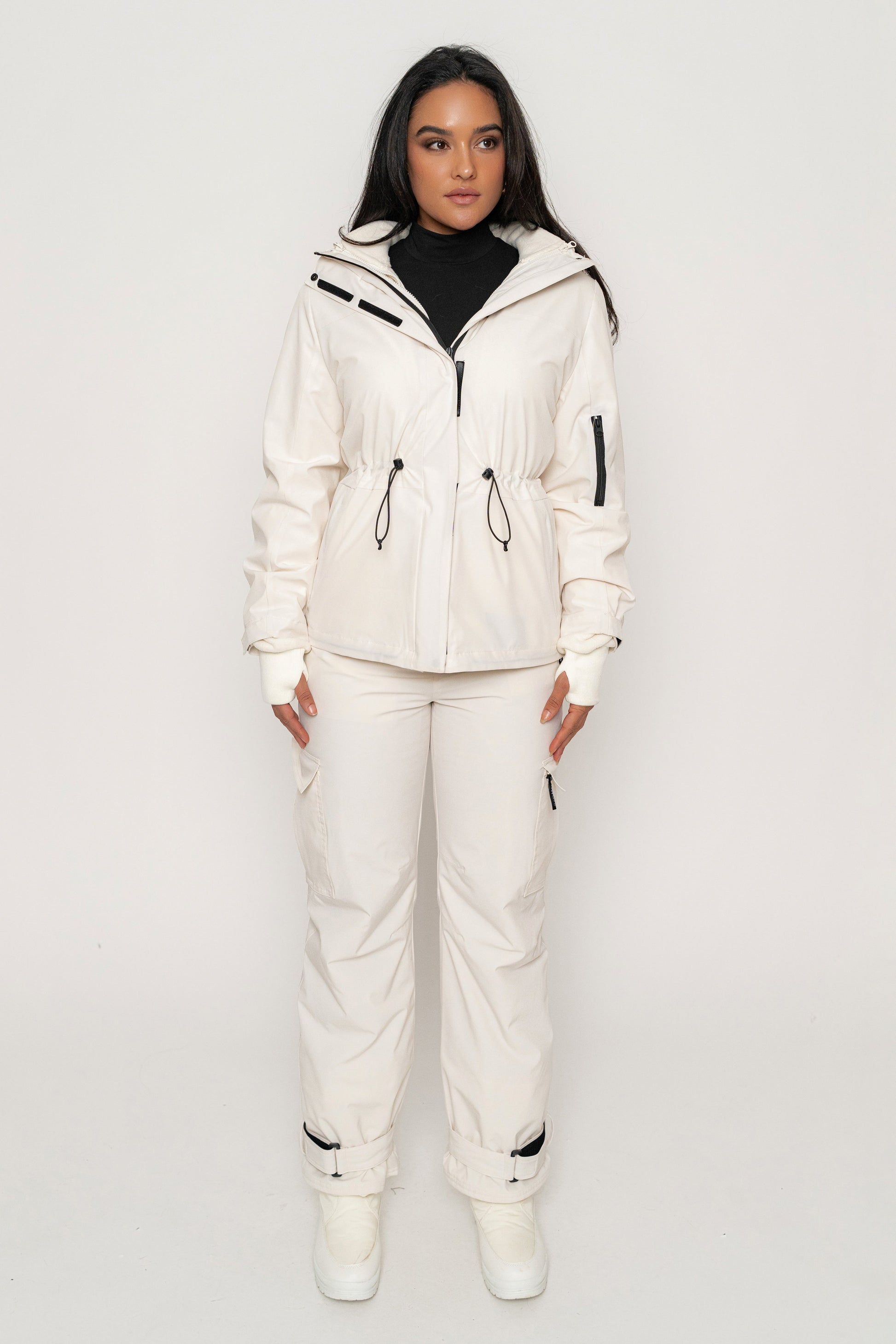 Ivory Snowfall Ski Pants JLUXLABEL