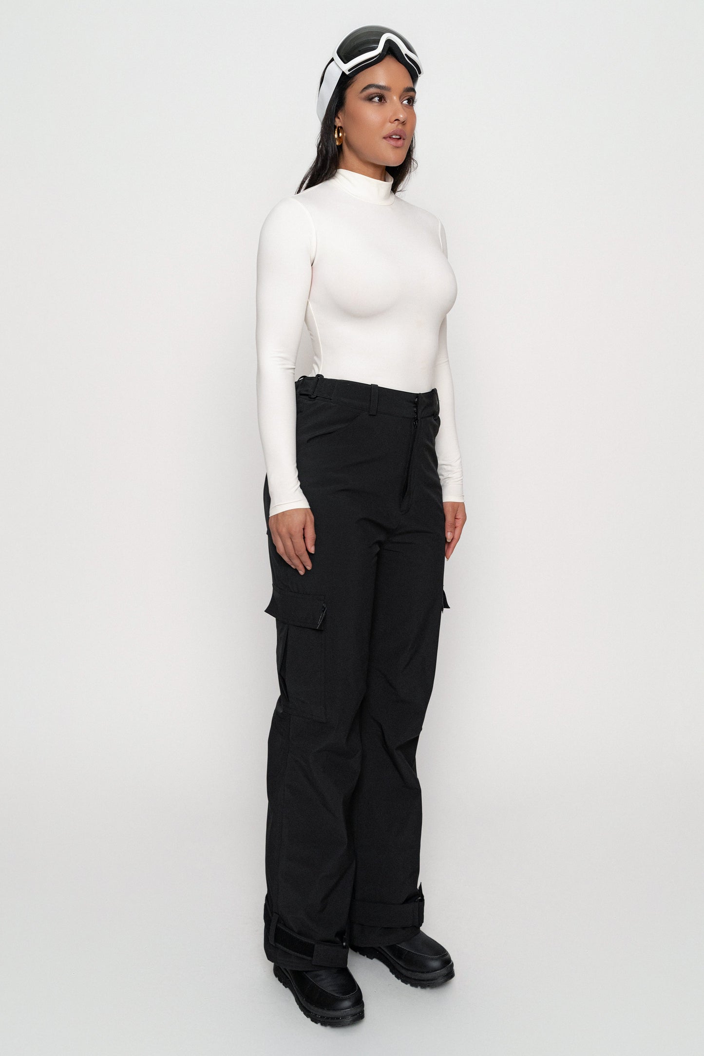 Black Snowfall Ski Pants JLUXLABEL