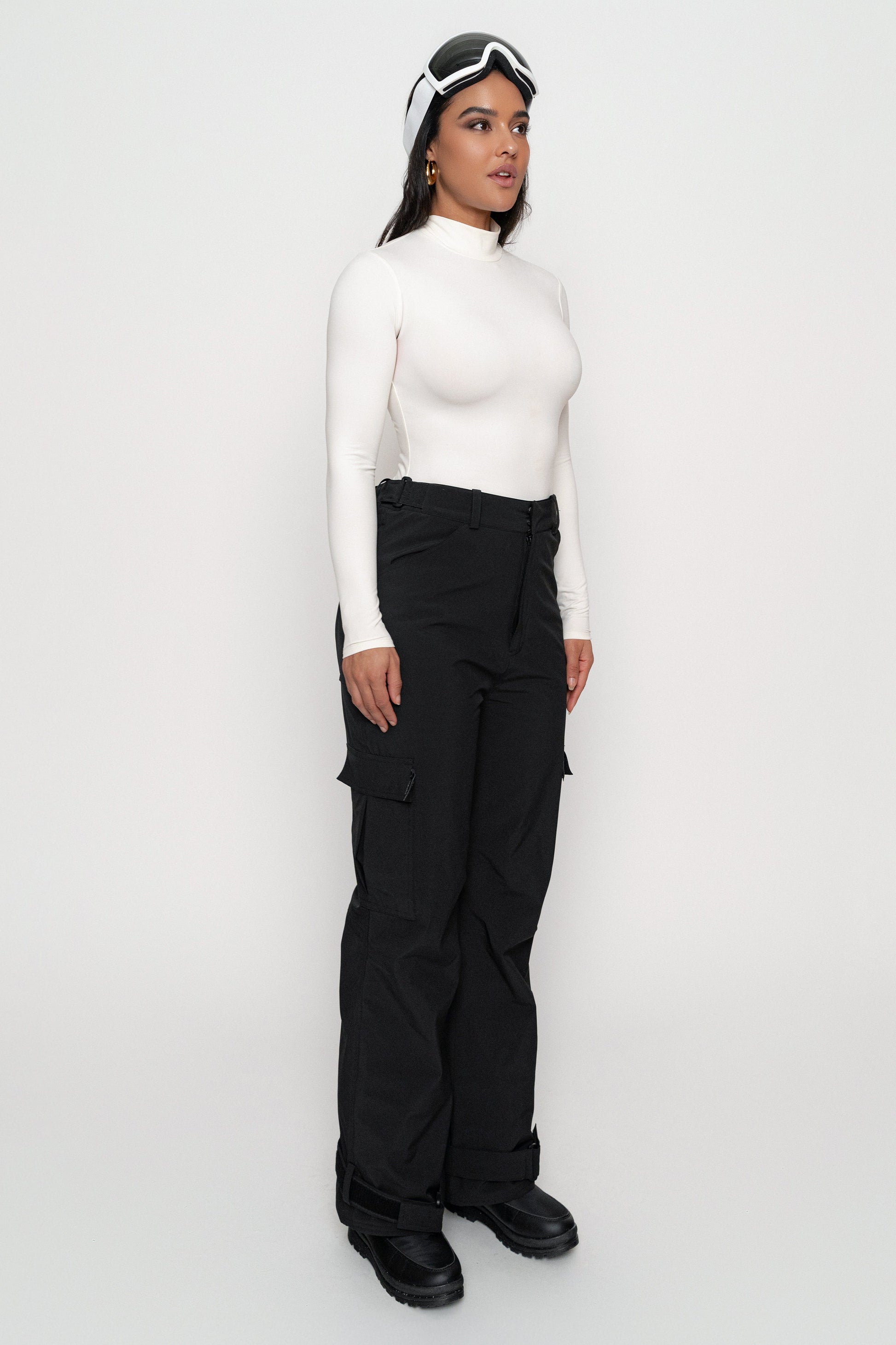 Black Snowfall Ski Pants JLUXLABEL