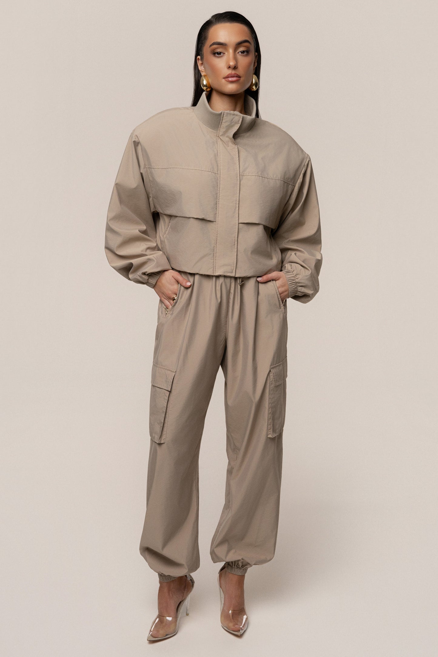 Beige Endure Jacket NEWFASHIONEDGE
