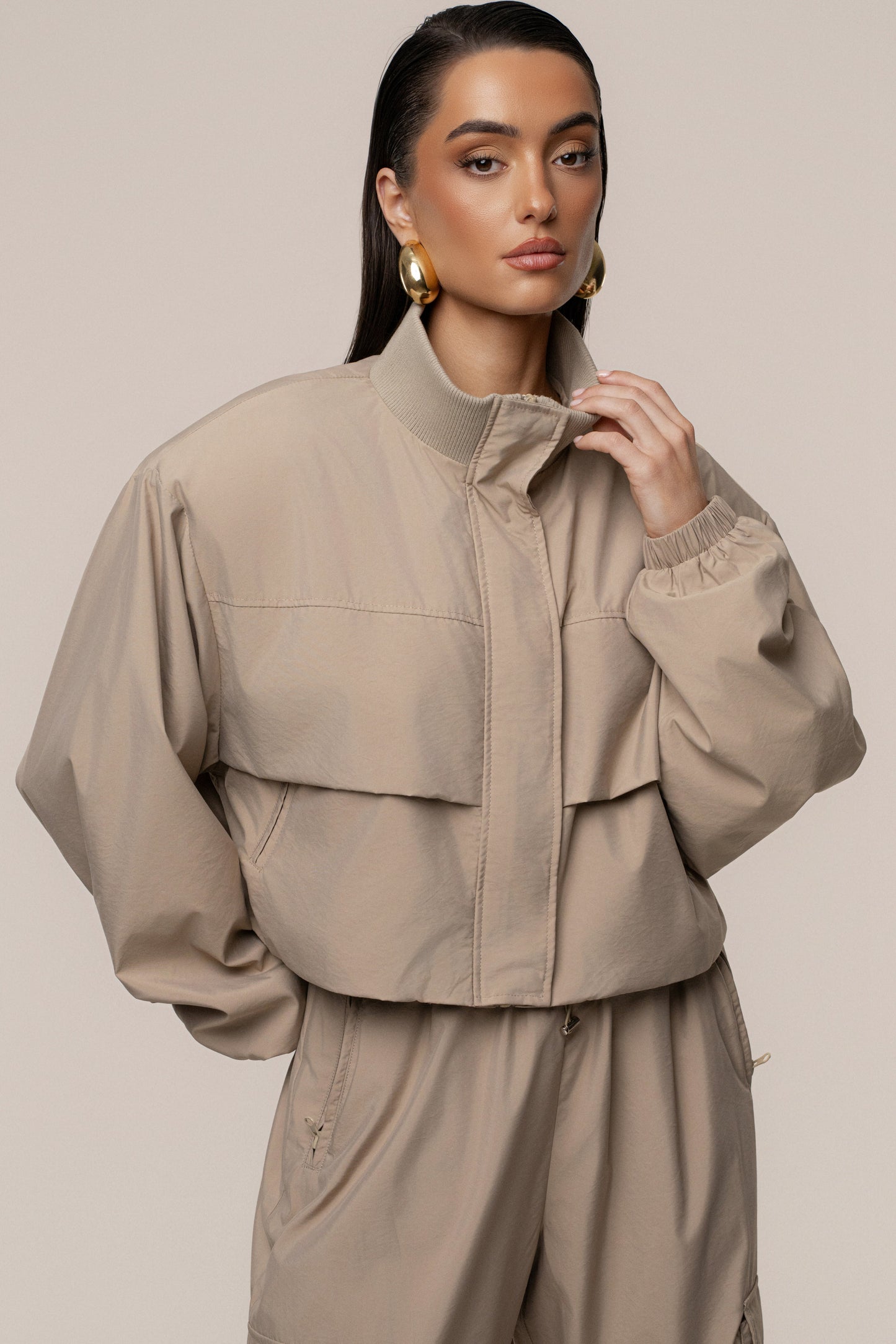 Beige Endure Jacket NEWFASHIONEDGE