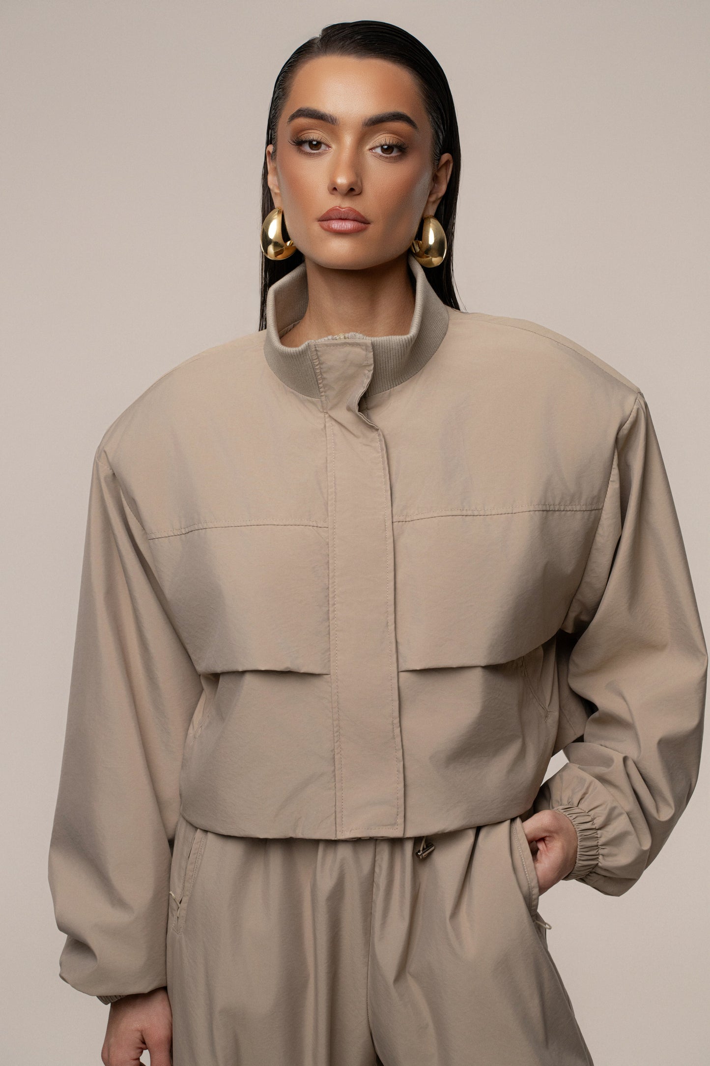 Beige Endure Jacket NEWFASHIONEDGE