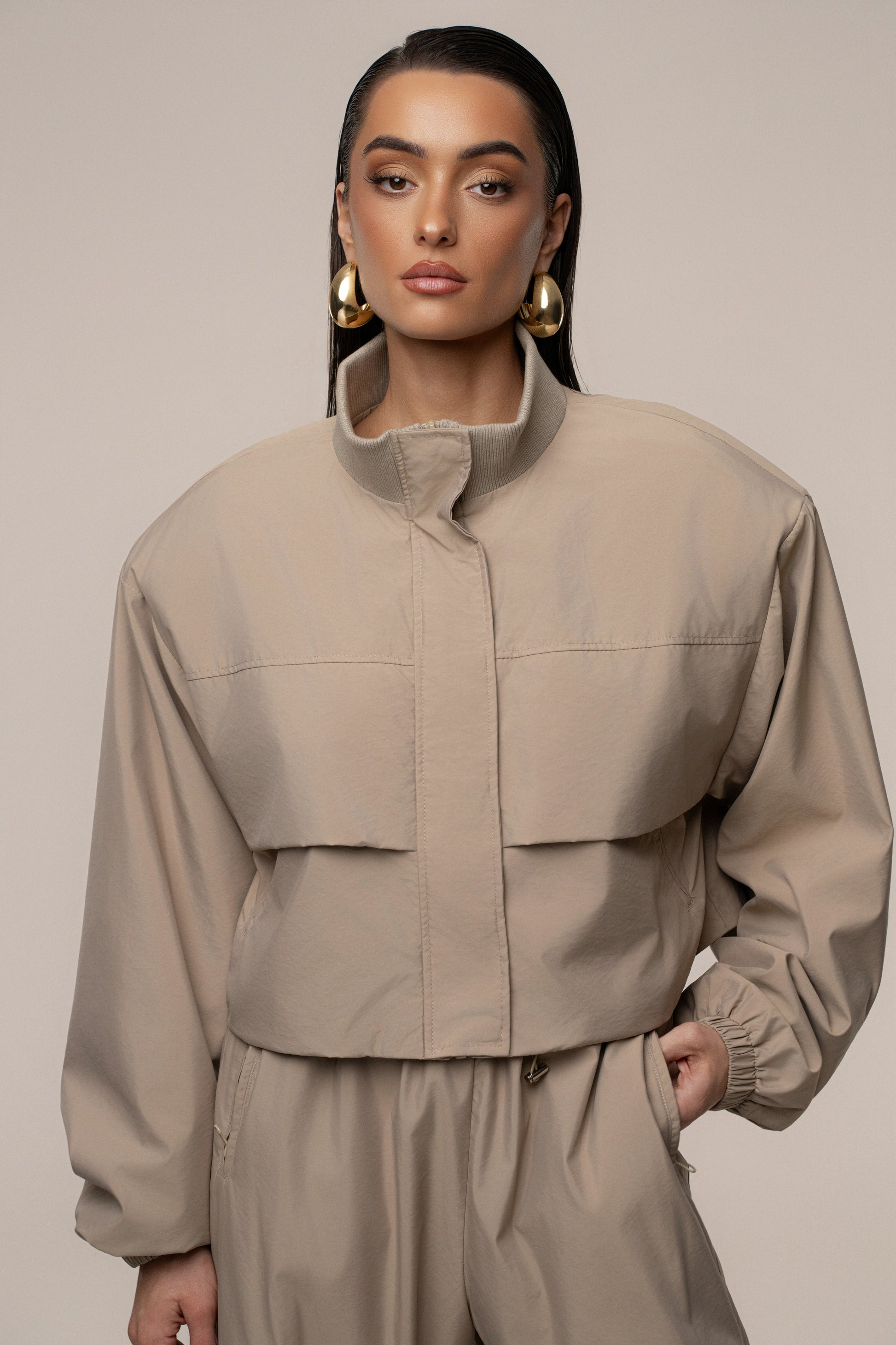 Beige Endure Jacket NEWFASHIONEDGE