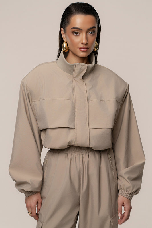 Beige Endure Jacket NEWFASHIONEDGE