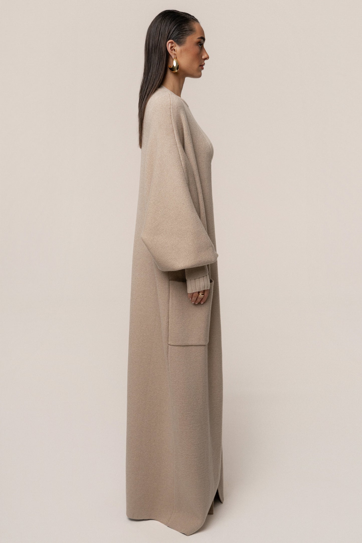 Beige Soft Embrace Cardigan JLUXLABEL