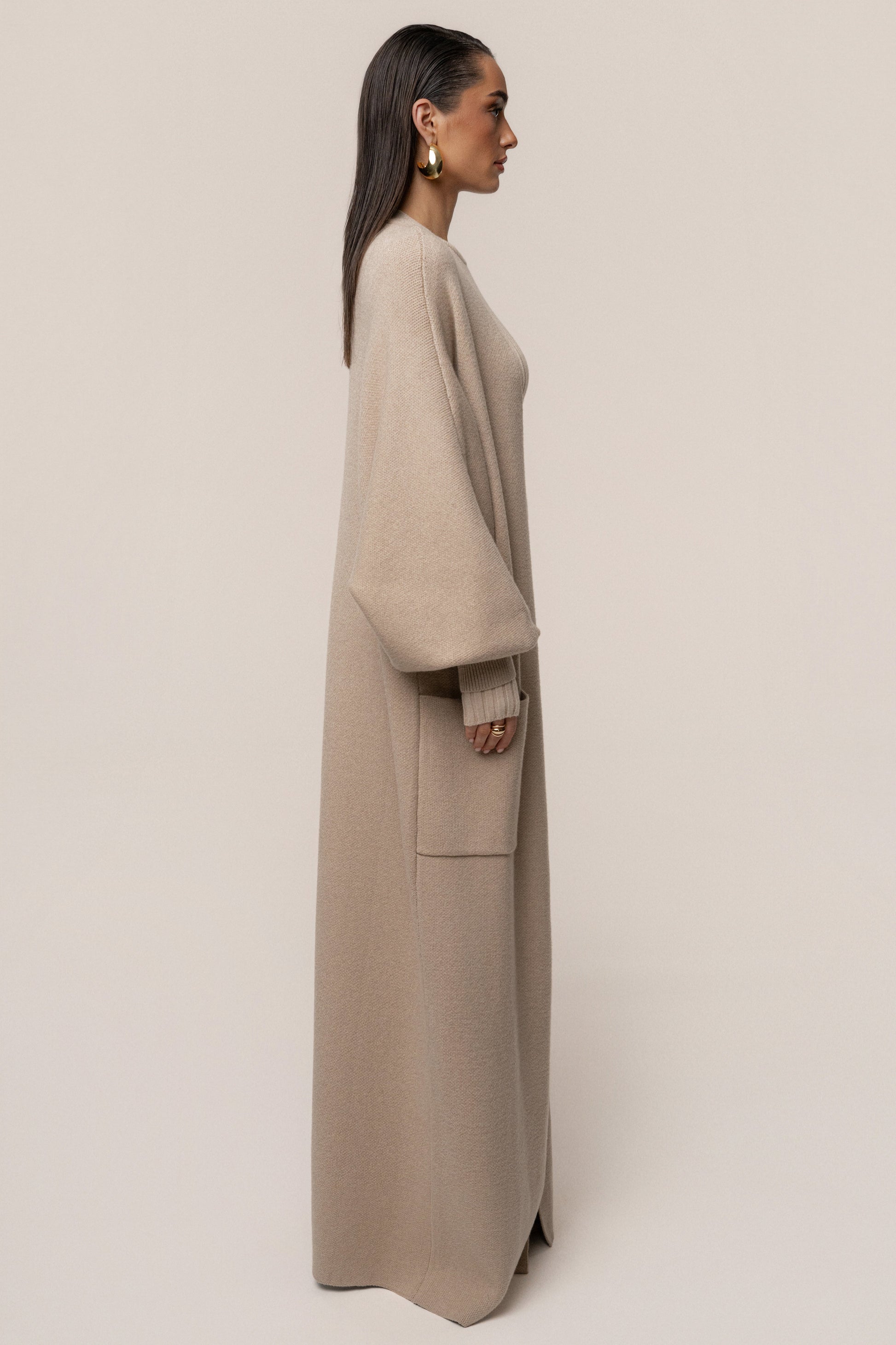 Beige Soft Embrace Cardigan JLUXLABEL
