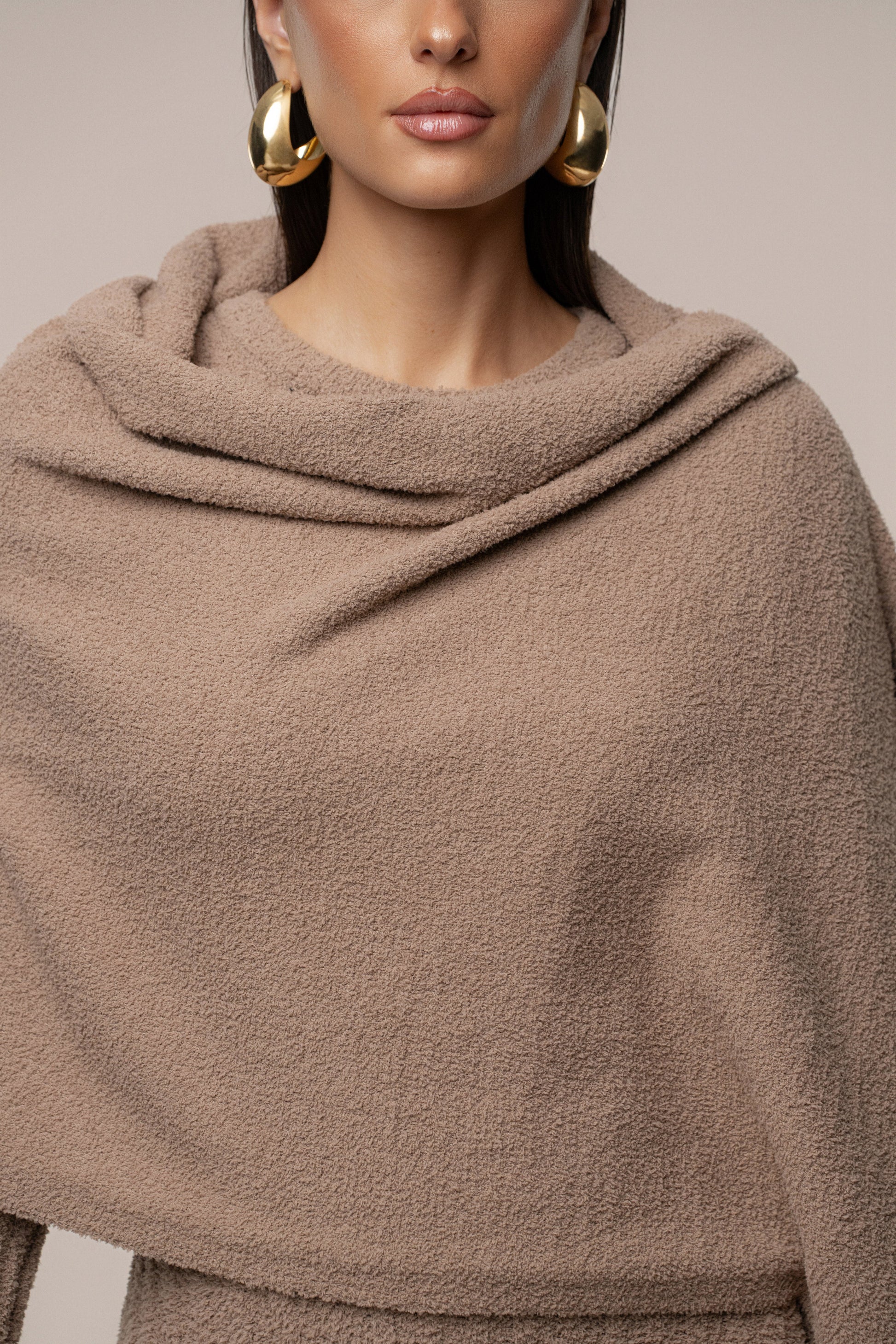 Taupe First Class Ribbed Maxi Dress JLUXLABEL
