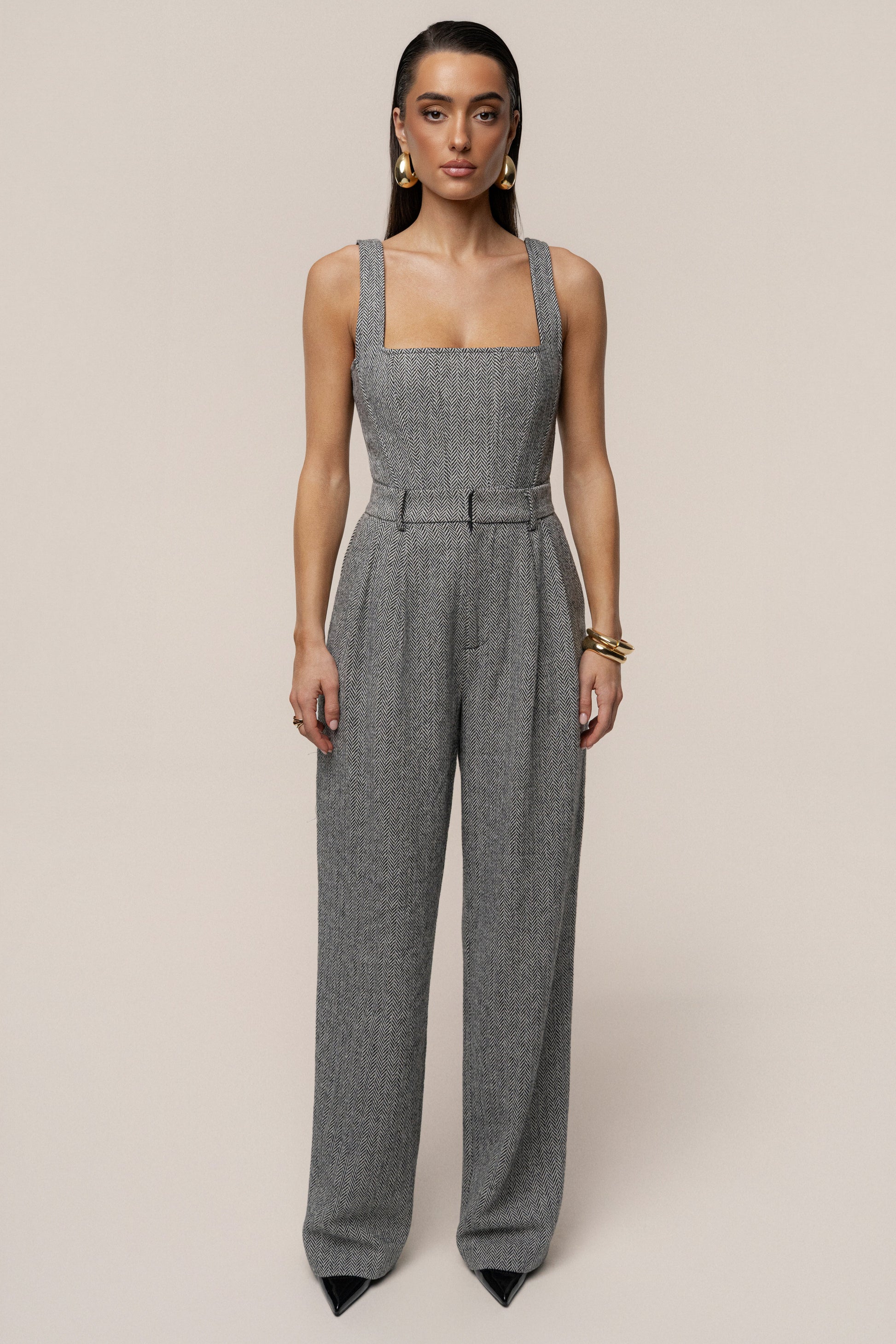 Classic Herringbone Trousers JLUXLABEL