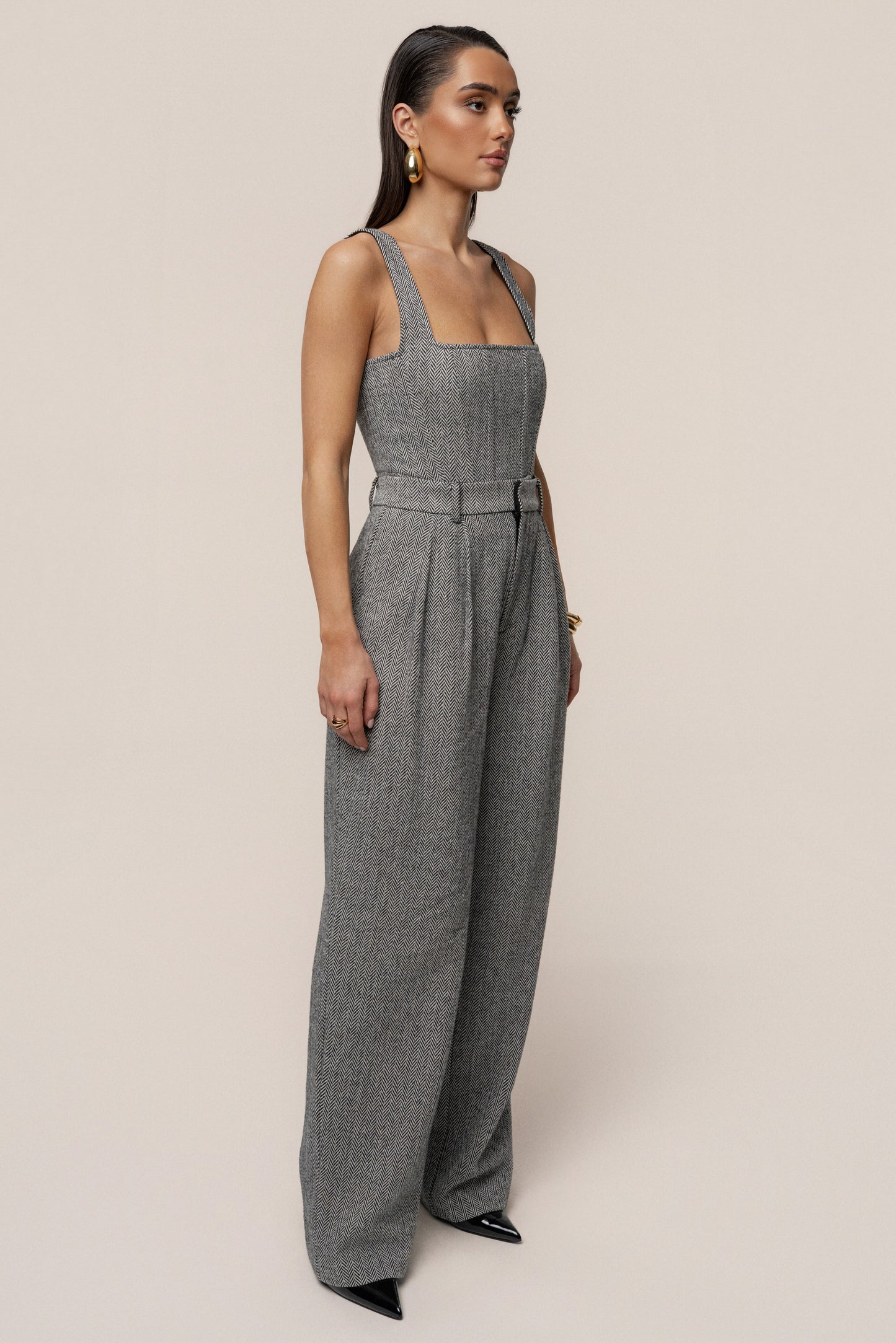 Classic Herringbone Trousers JLUXLABEL