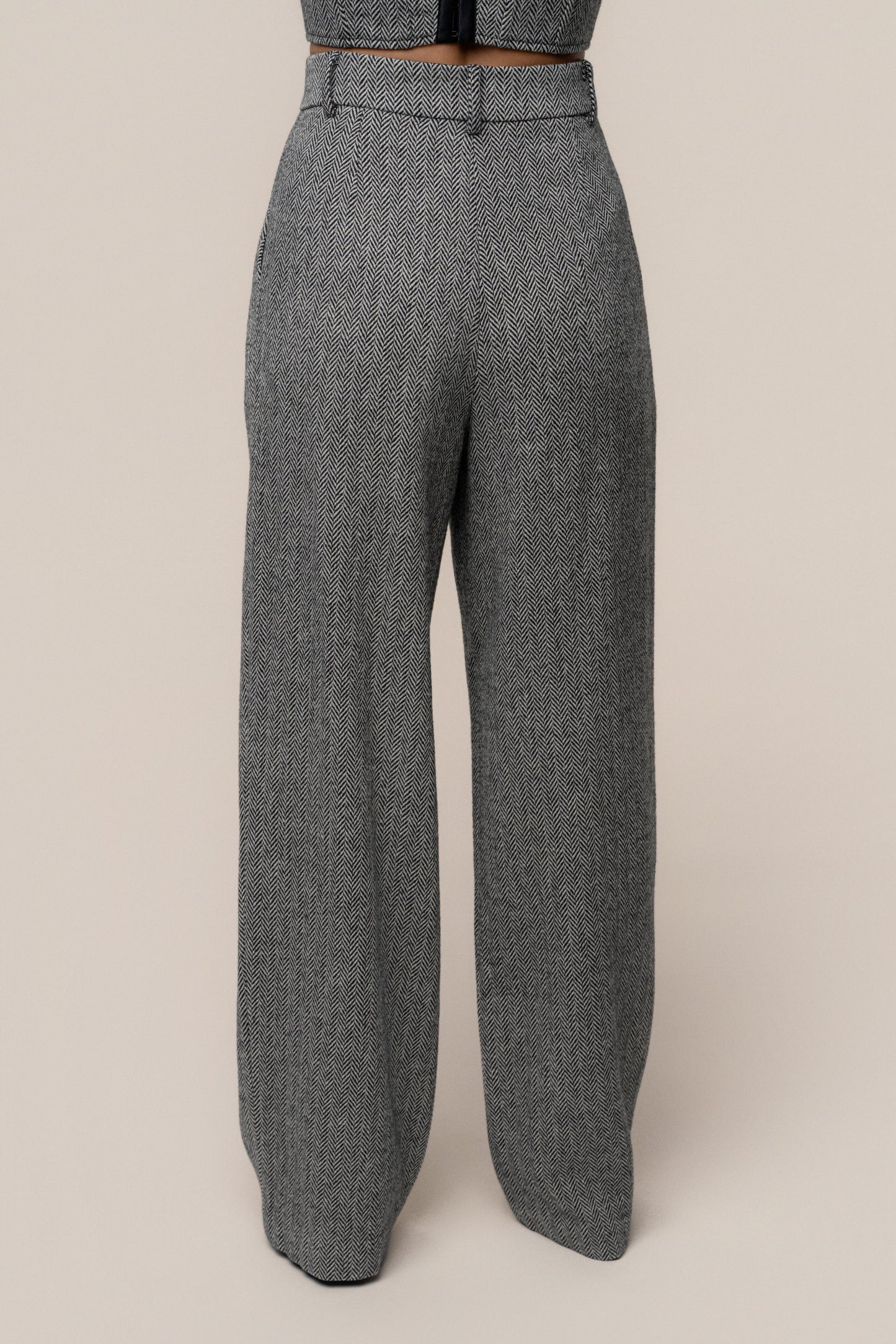Classic Herringbone Trousers JLUXLABEL