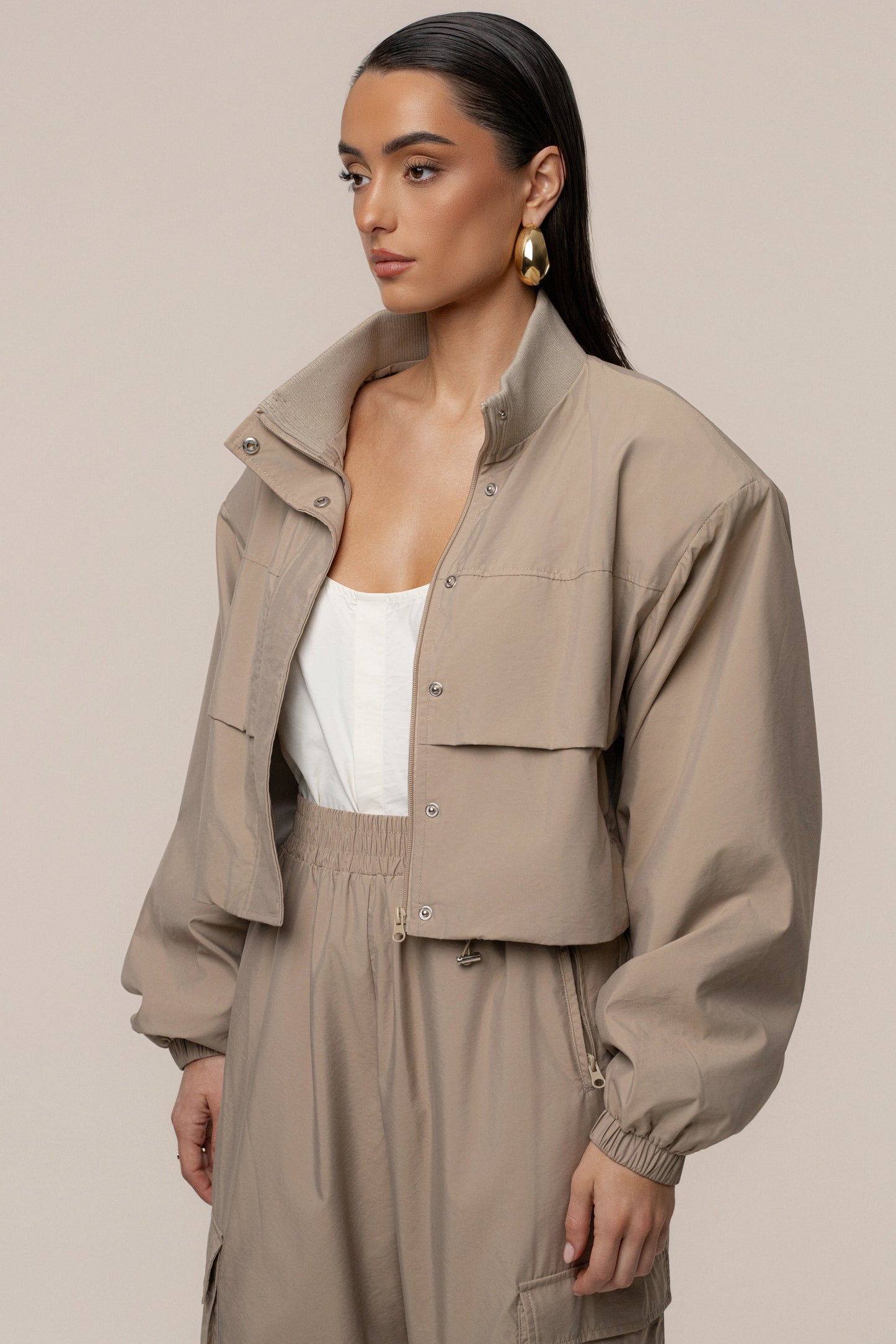 Beige Endure Jacket NEWFASHIONEDGE
