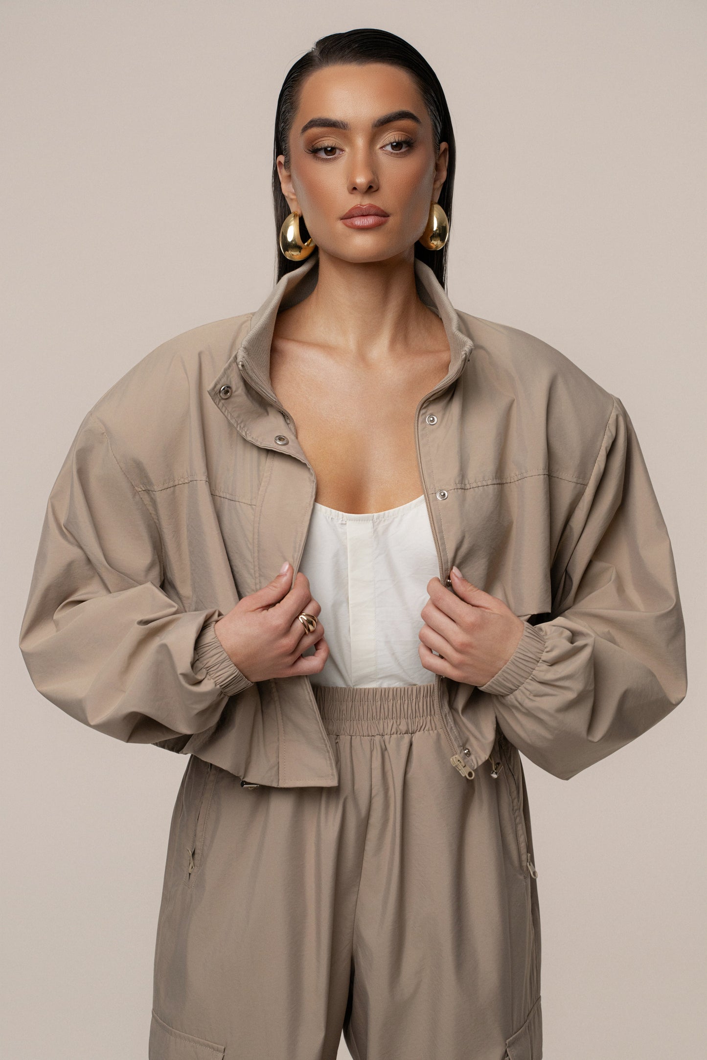 Beige Endure Jacket NEWFASHIONEDGE
