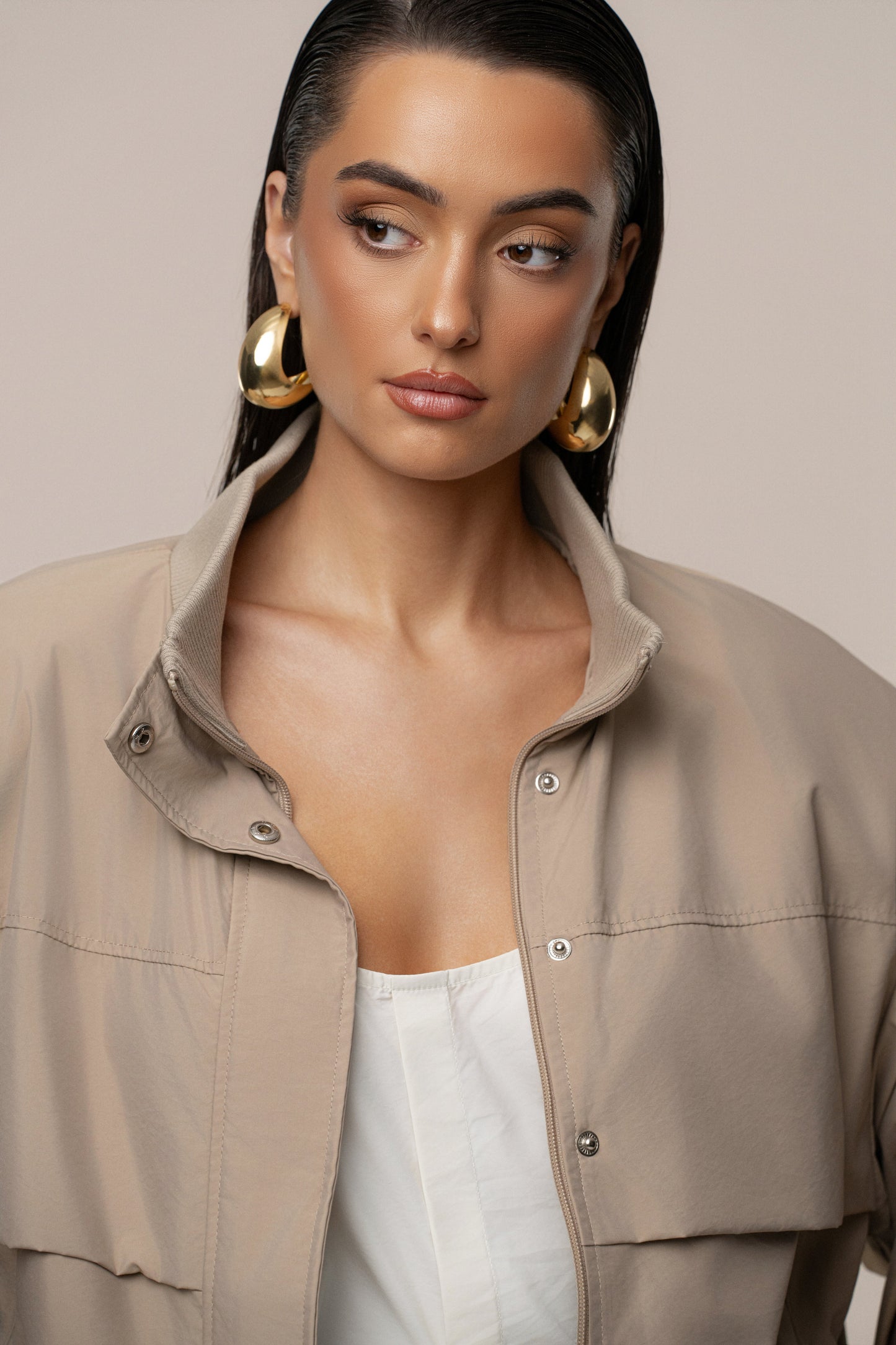 Beige Endure Jacket NEWFASHIONEDGE