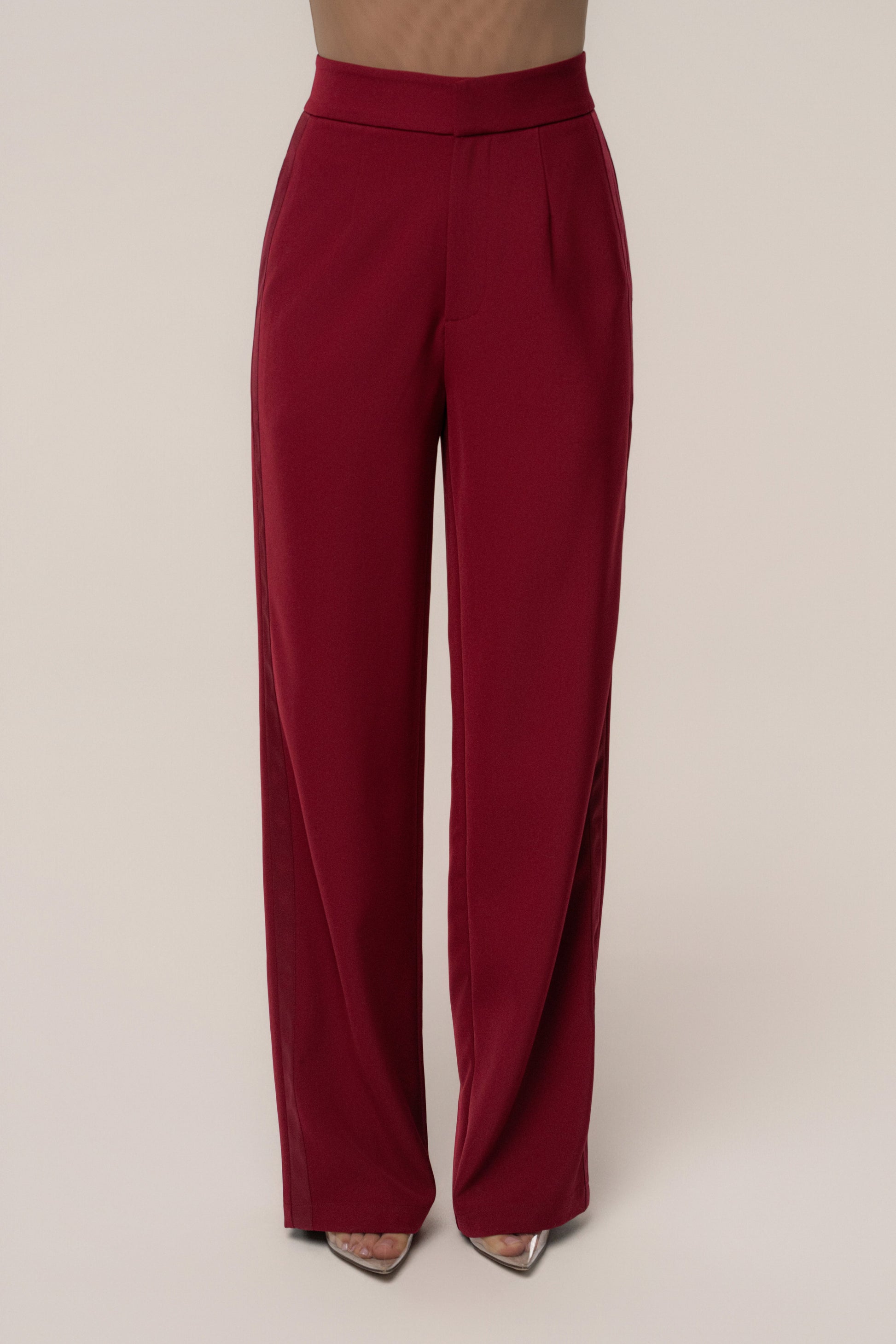 Burgundy Suite Life Woven Pant JLUXLABEL