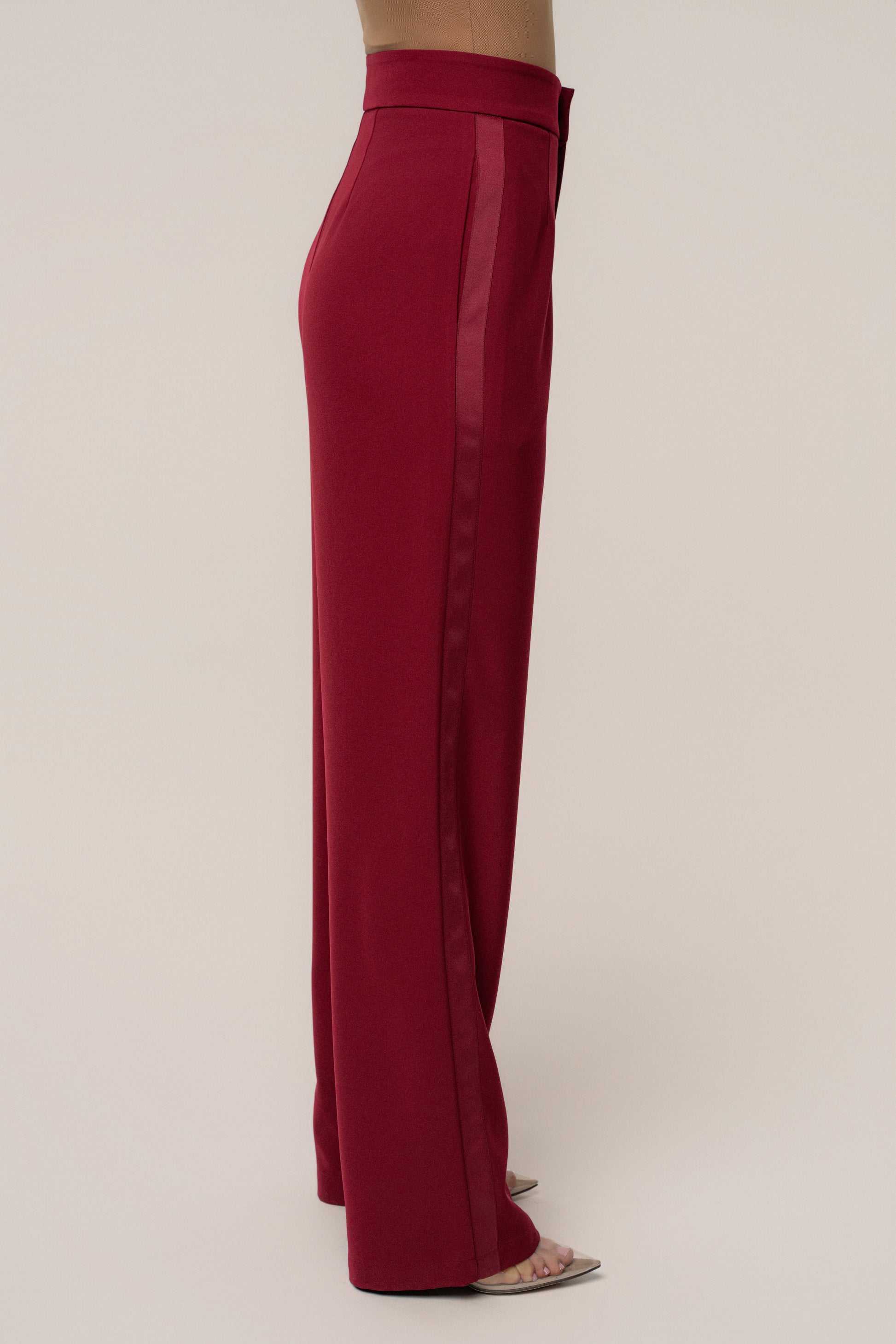Burgundy Suite Life Woven Pant JLUXLABEL