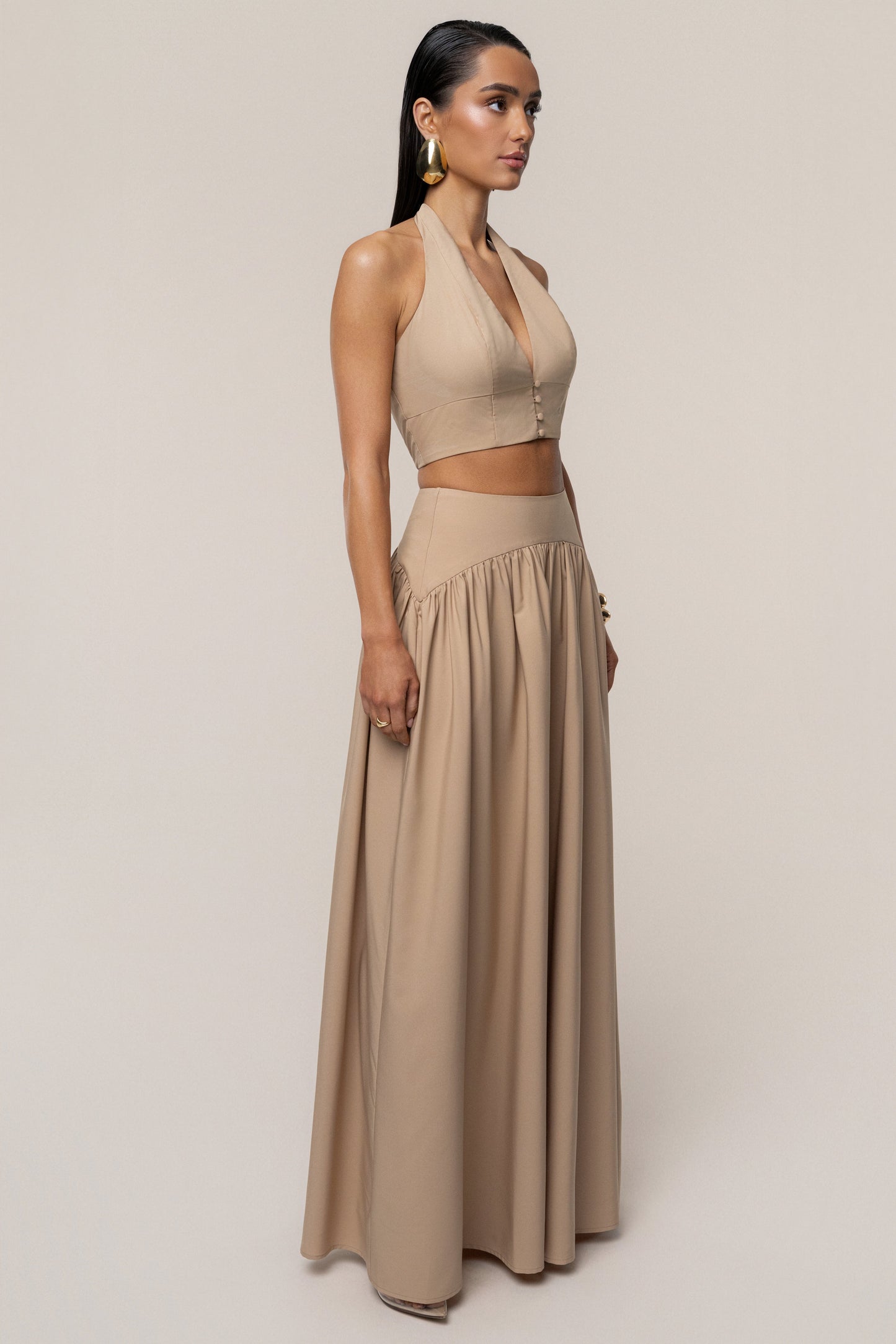 PRE-ORDER Tan Haven Skirt Set