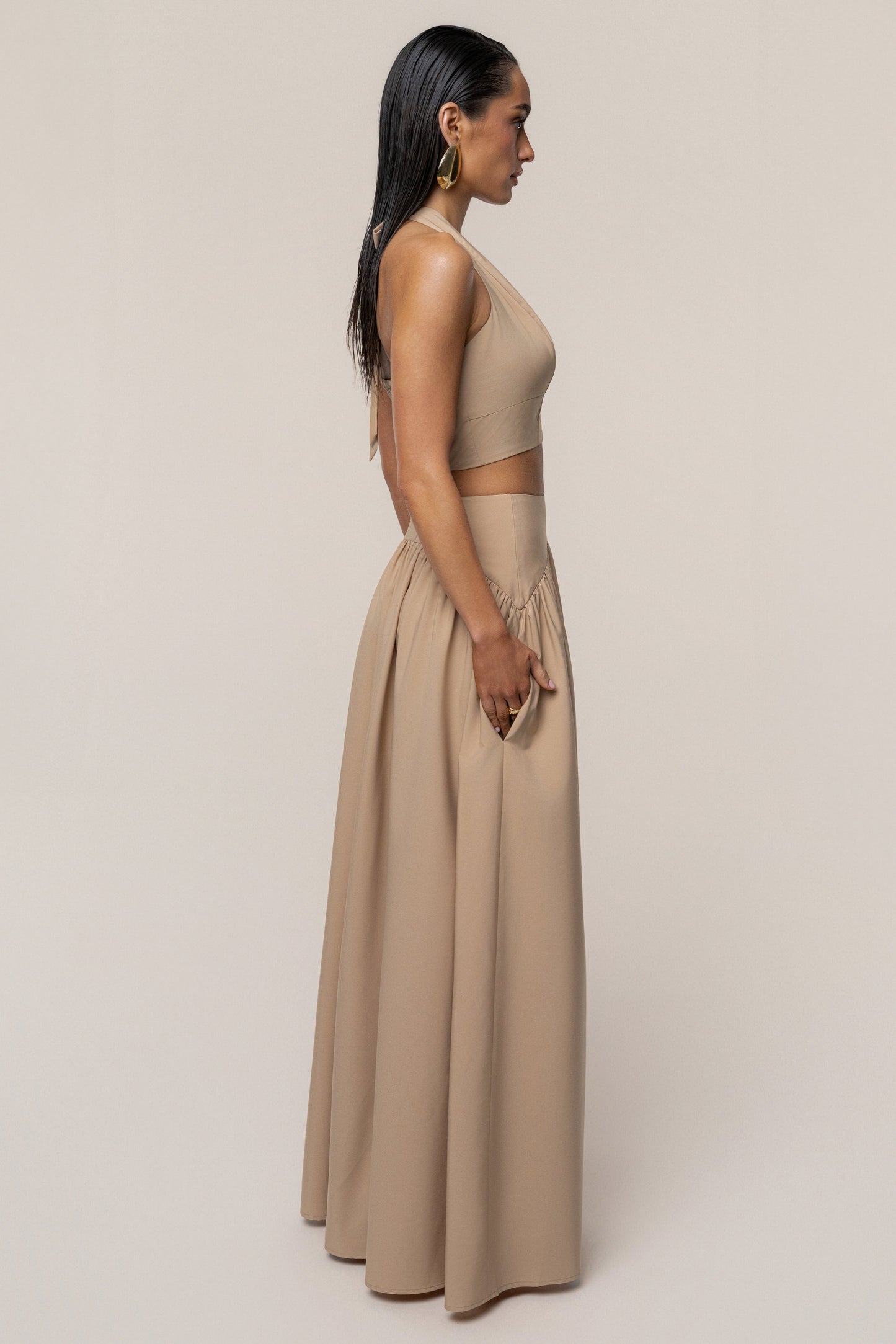 PRE-ORDER Tan Haven Skirt Set