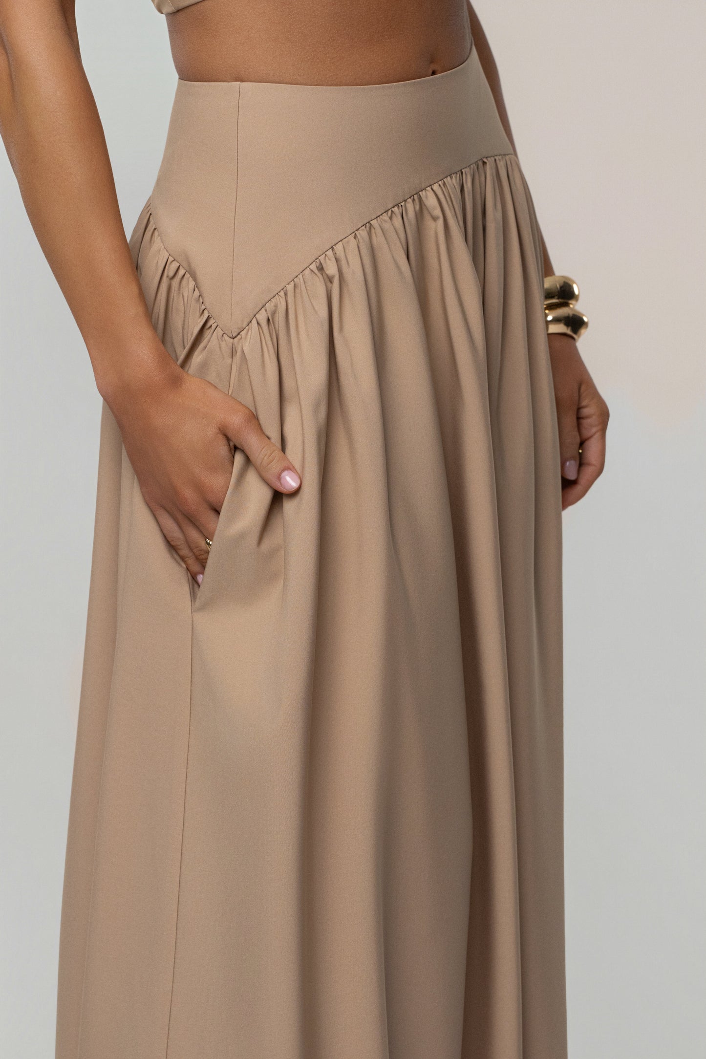 PRE-ORDER Tan Haven Skirt Set