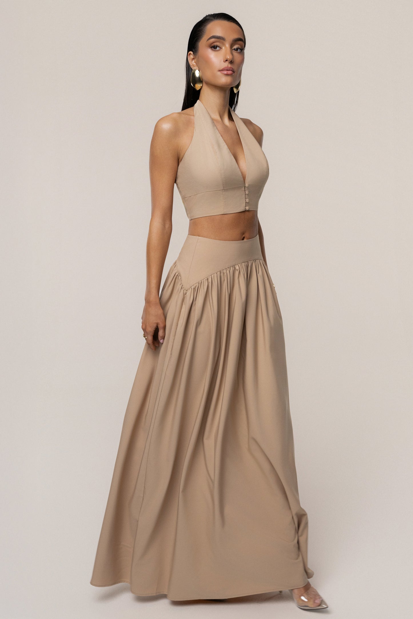 PRE-ORDER Tan Haven Skirt Set