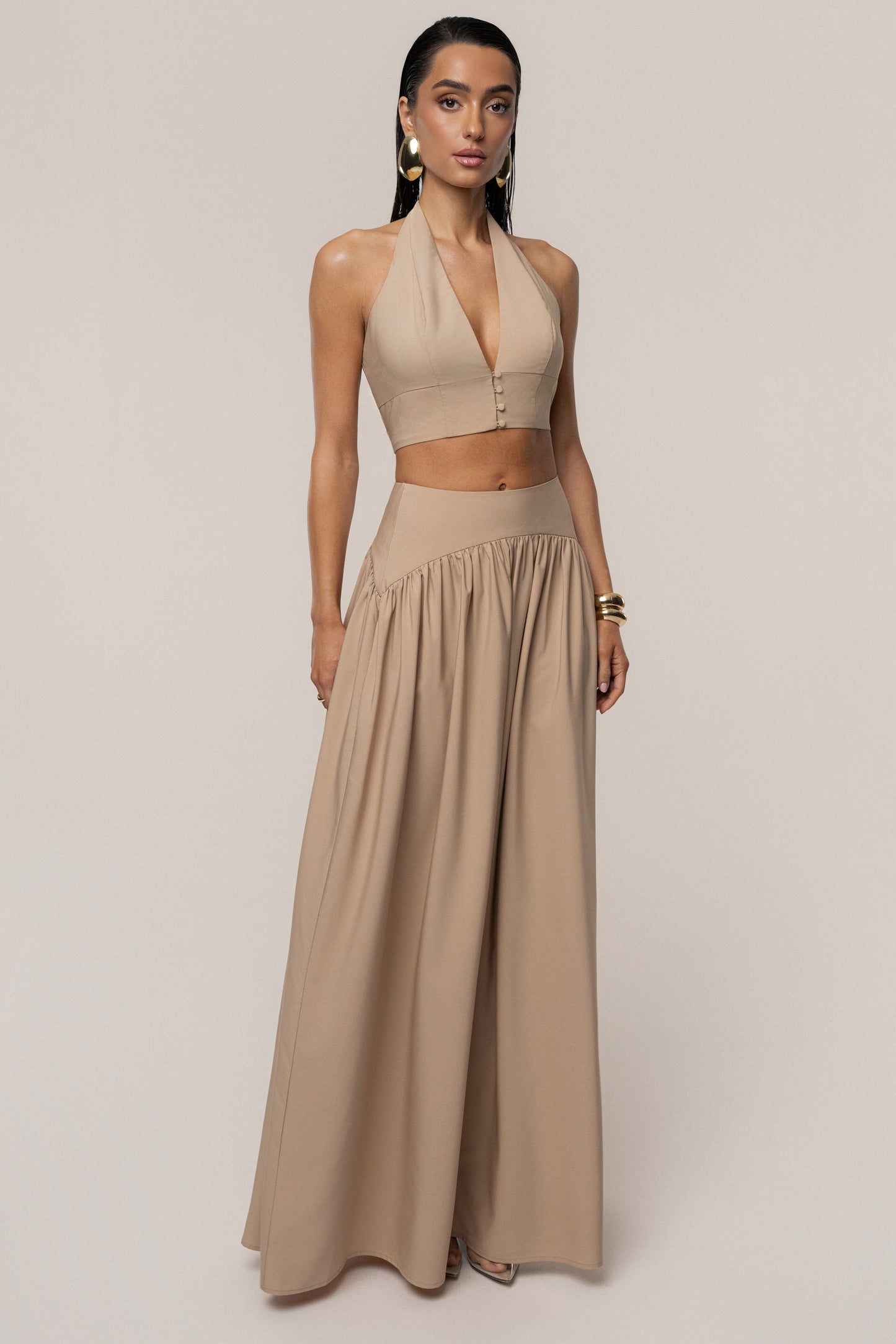 PRE-ORDER Tan Haven Skirt Set