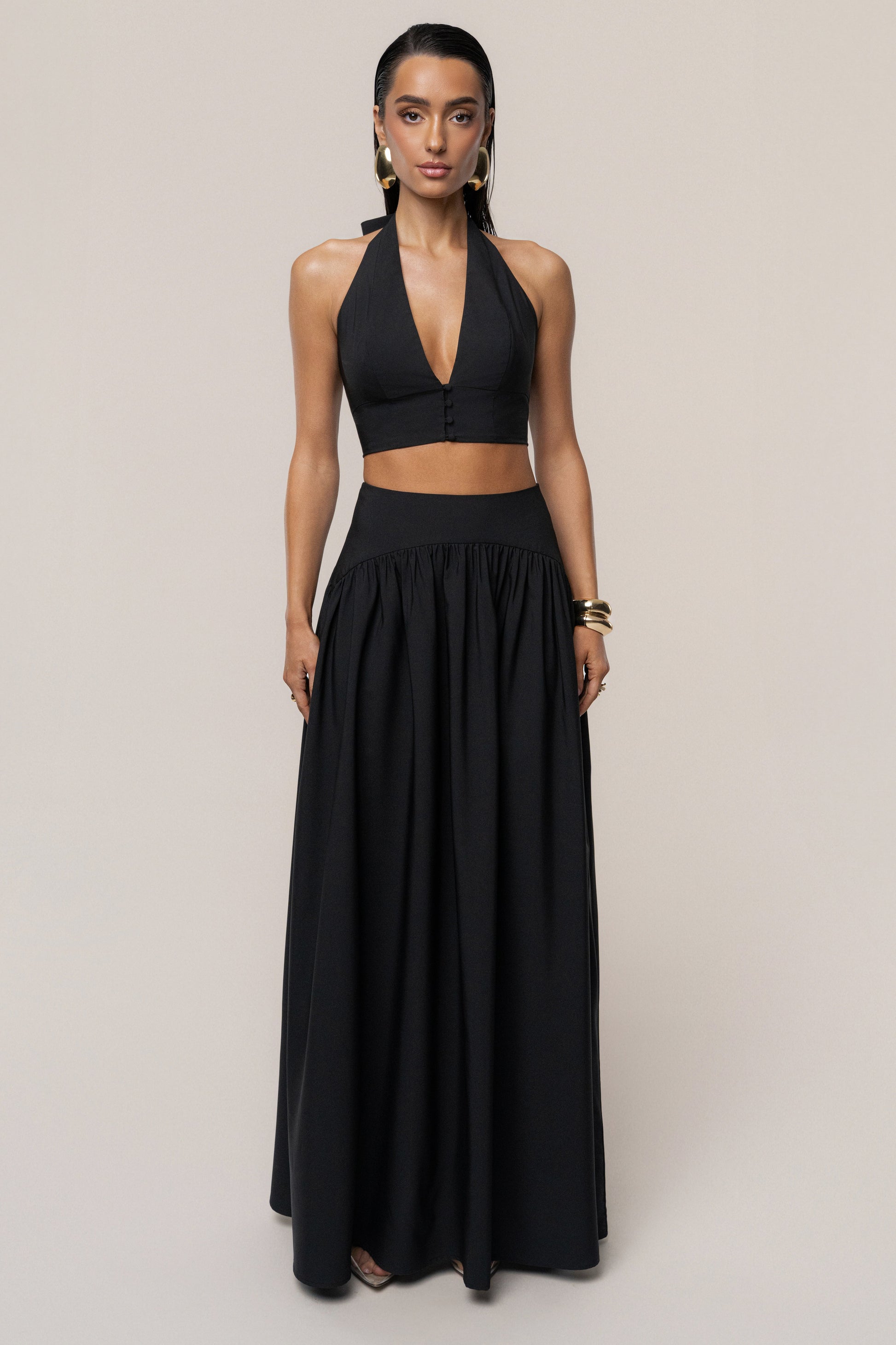 PRE-ORDER Black Haven Skirt Set NEWFASHIONEDGE