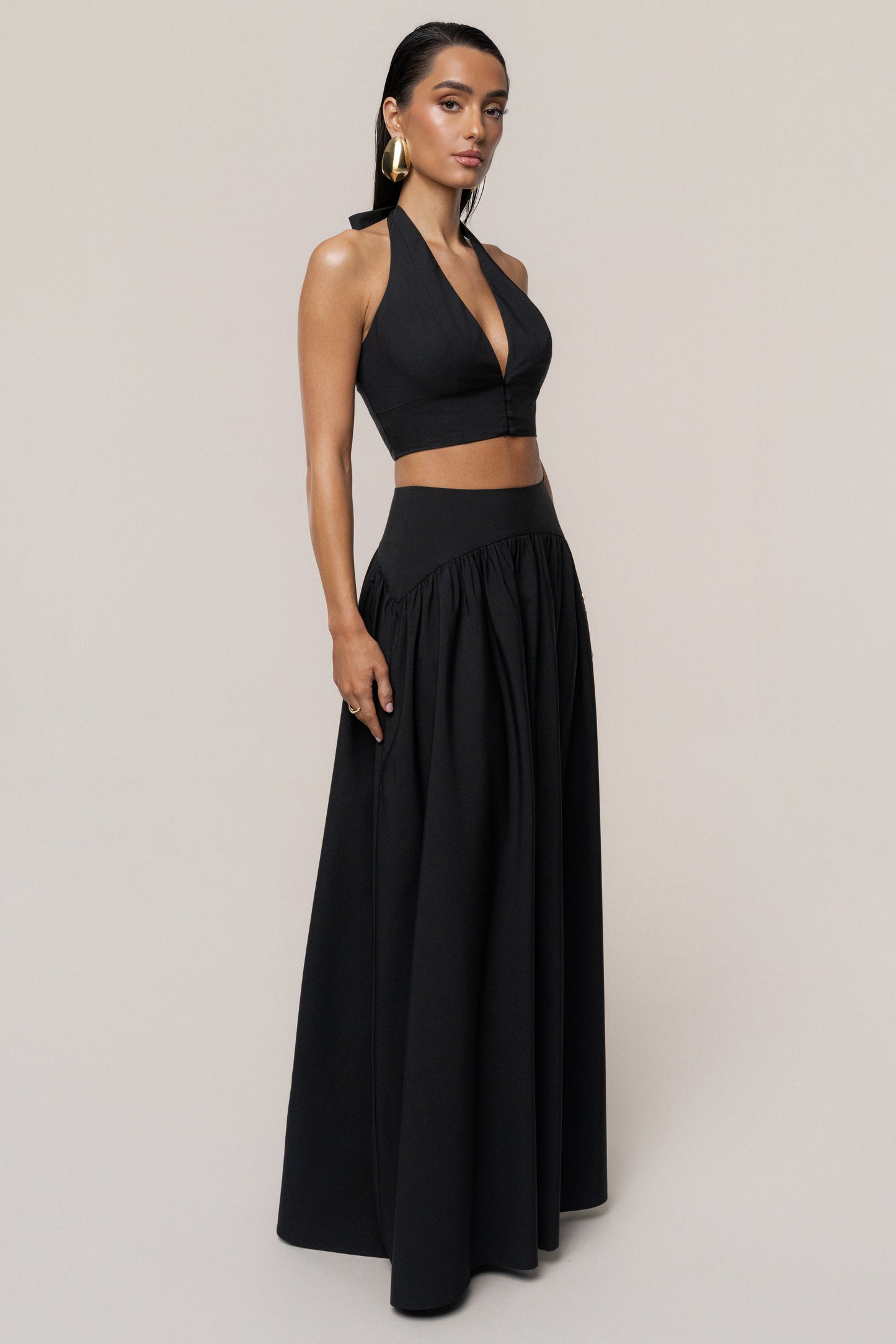 PRE-ORDER Black Haven Skirt Set NEWFASHIONEDGE