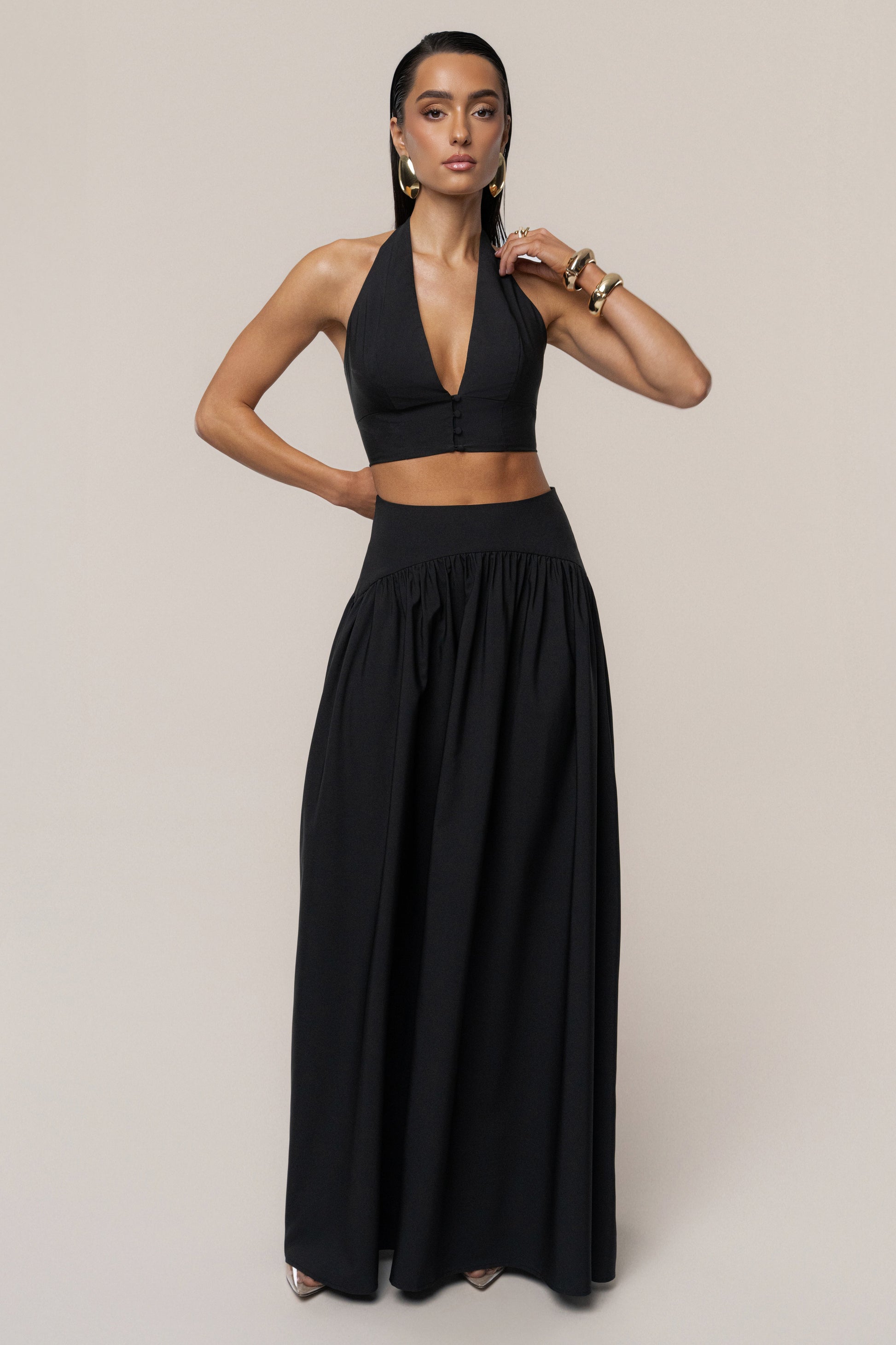 PRE-ORDER Black Haven Skirt Set NEWFASHIONEDGE