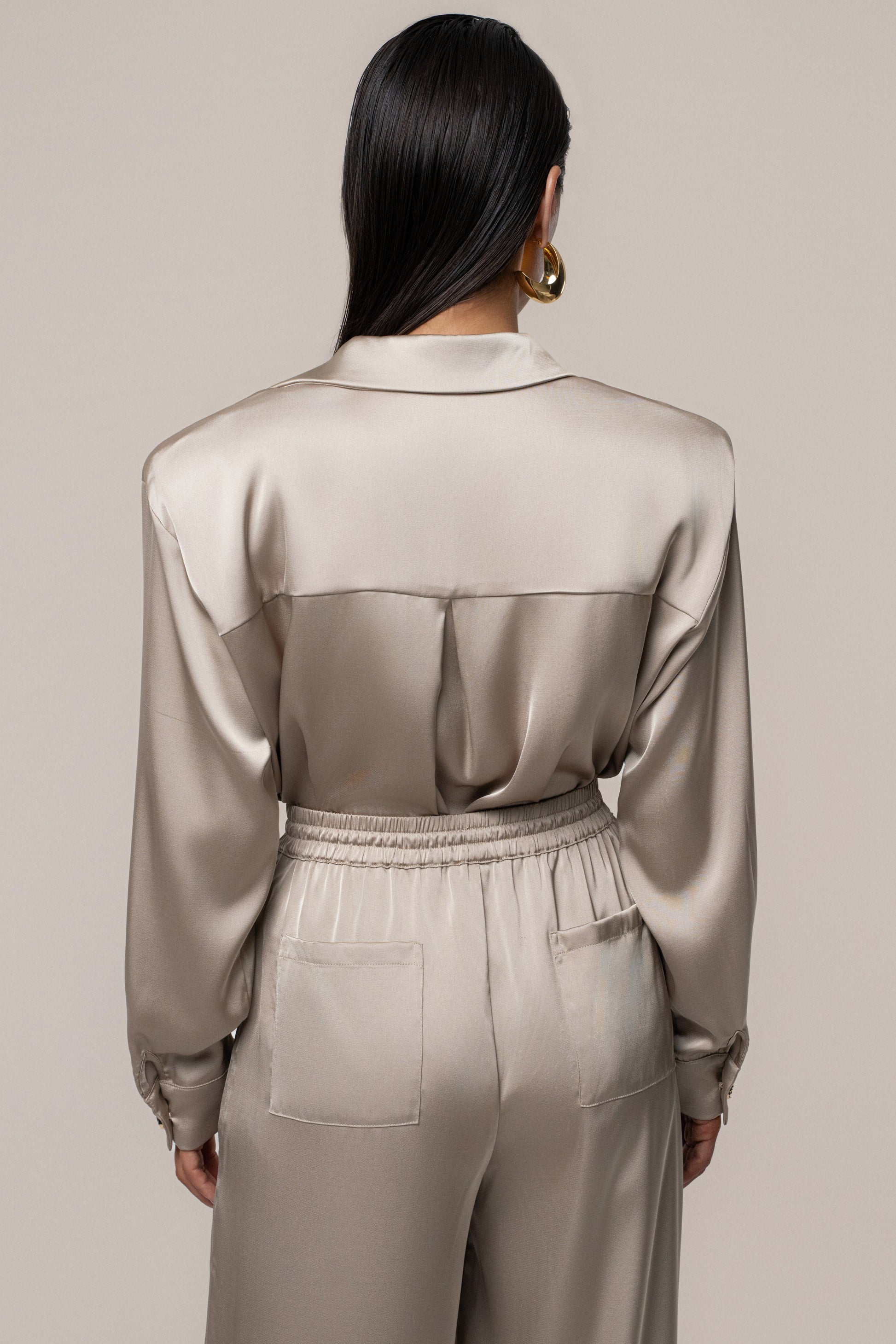 Beige Sunny Day Drawstring Pants JLUXLABEL