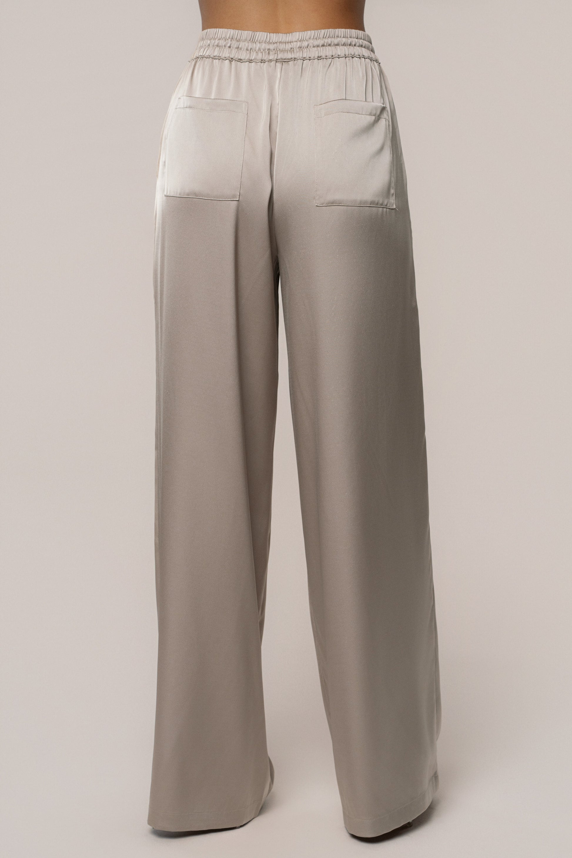 Beige Sunny Day Drawstring Pants JLUXLABEL