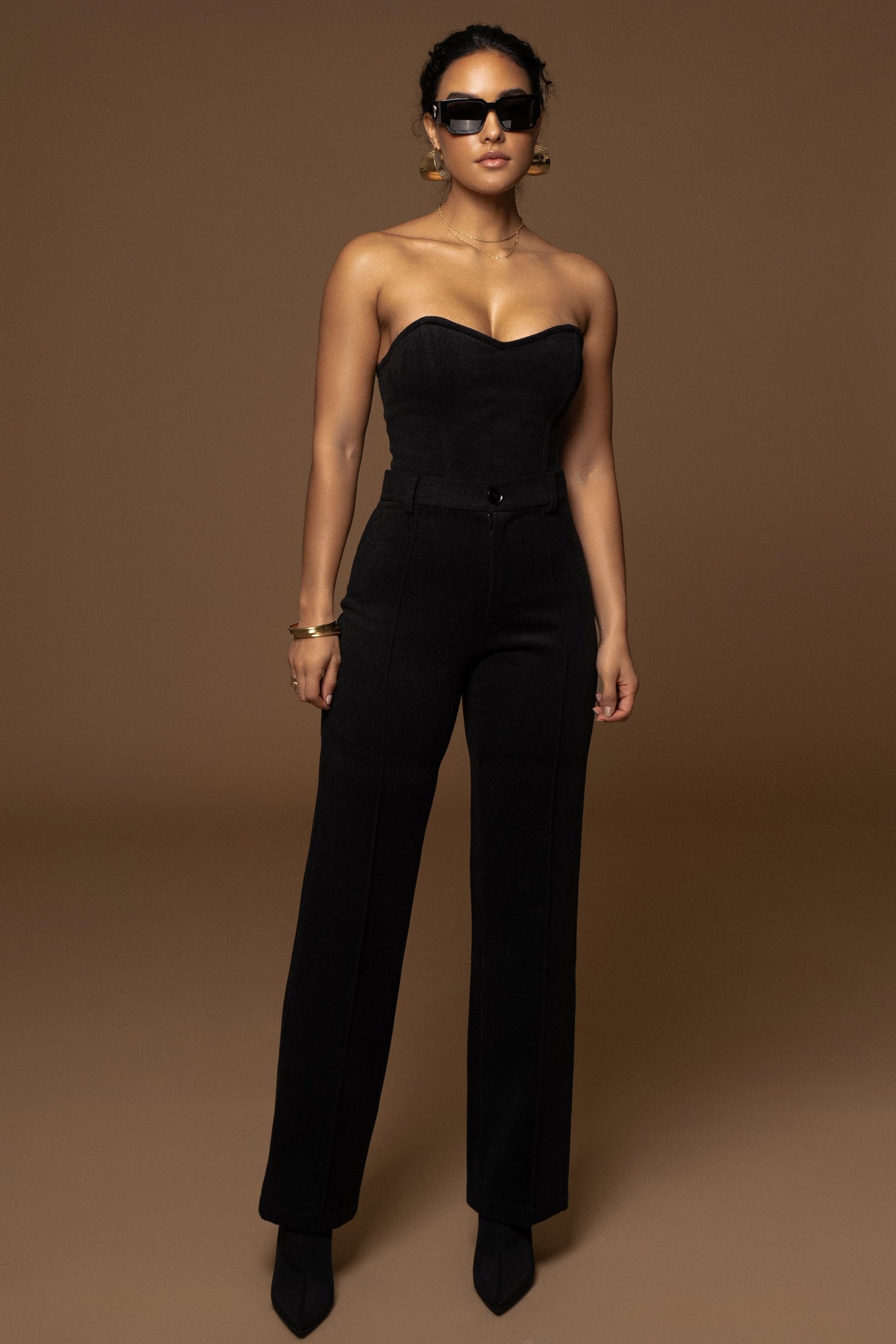 Black STAY SHARP TROUSER JLUXLABEL