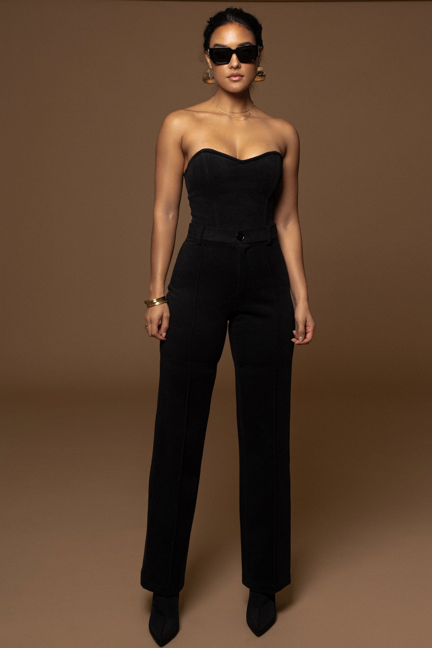 Black STAY SHARP TROUSER JLUXLABEL