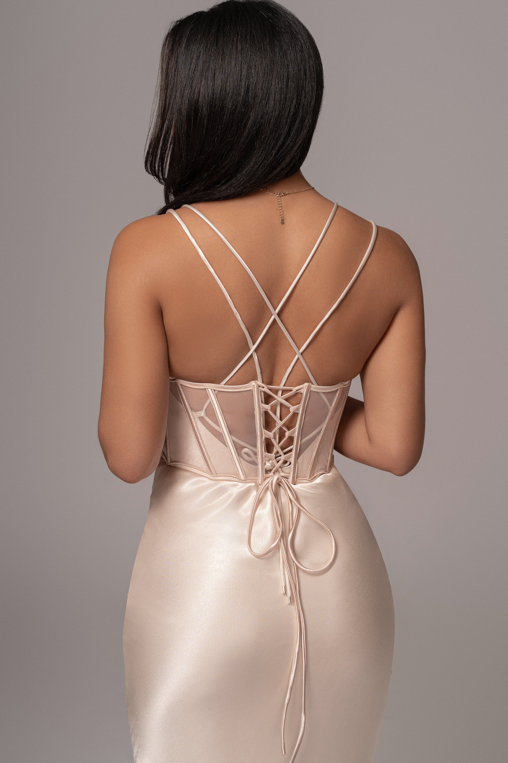 Beige Carmela Corset JLUXLABEL